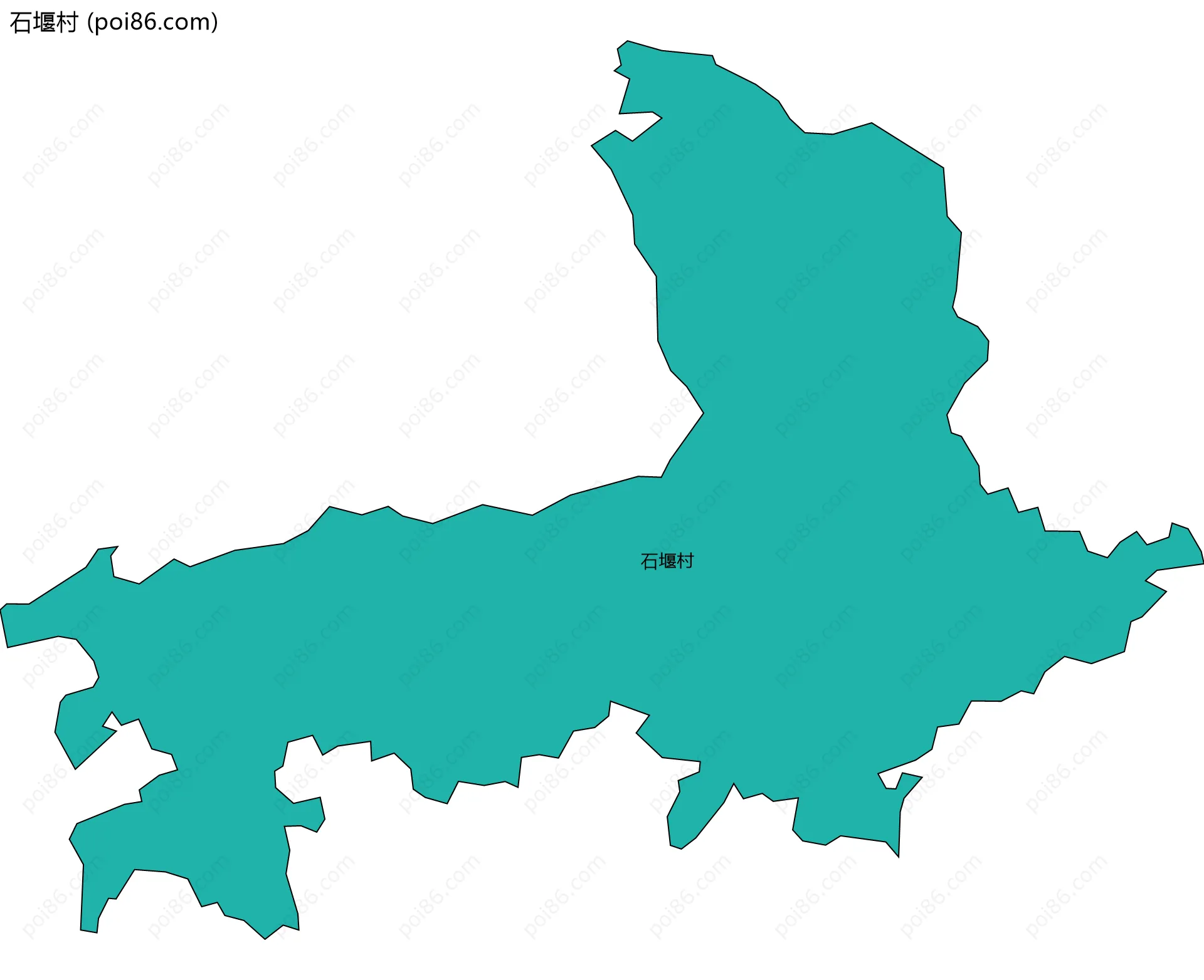 石堰村边界地图