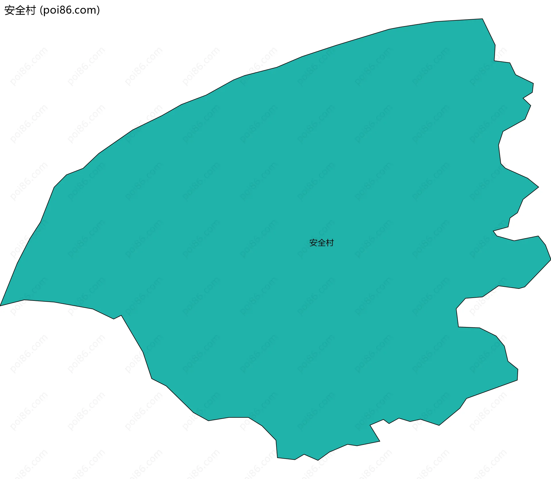安全村边界地图
