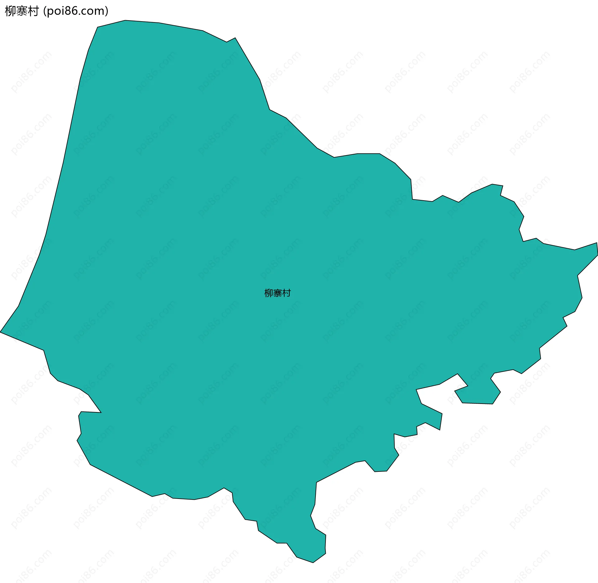 柳寨村边界地图