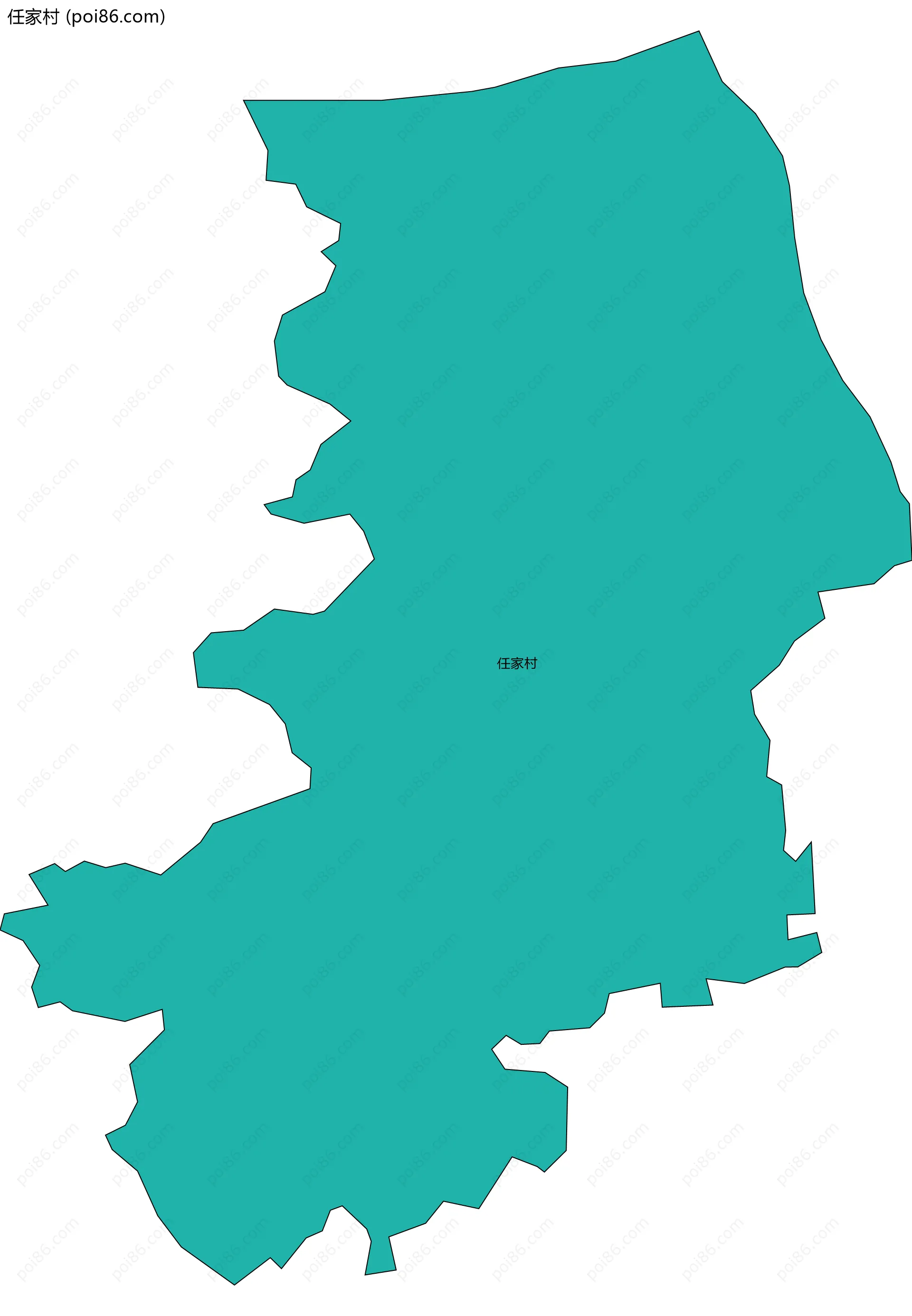 任家村边界地图