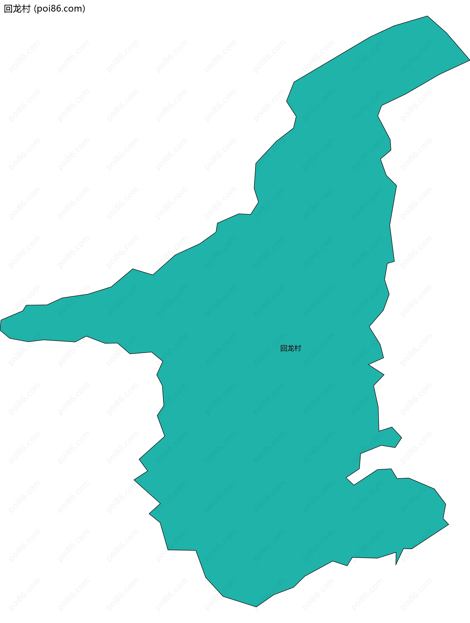 回龙村边界地图