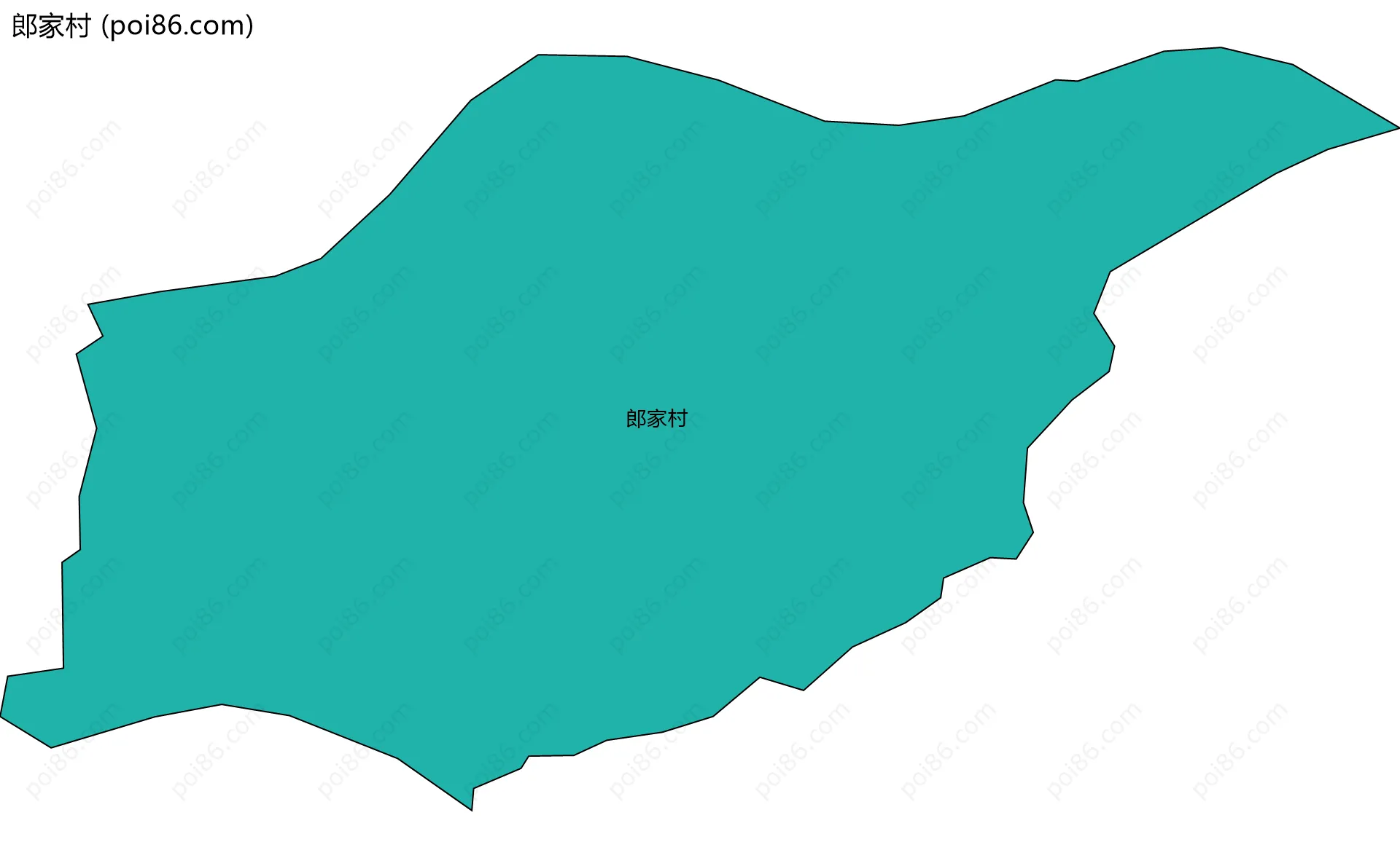 郎家村边界地图