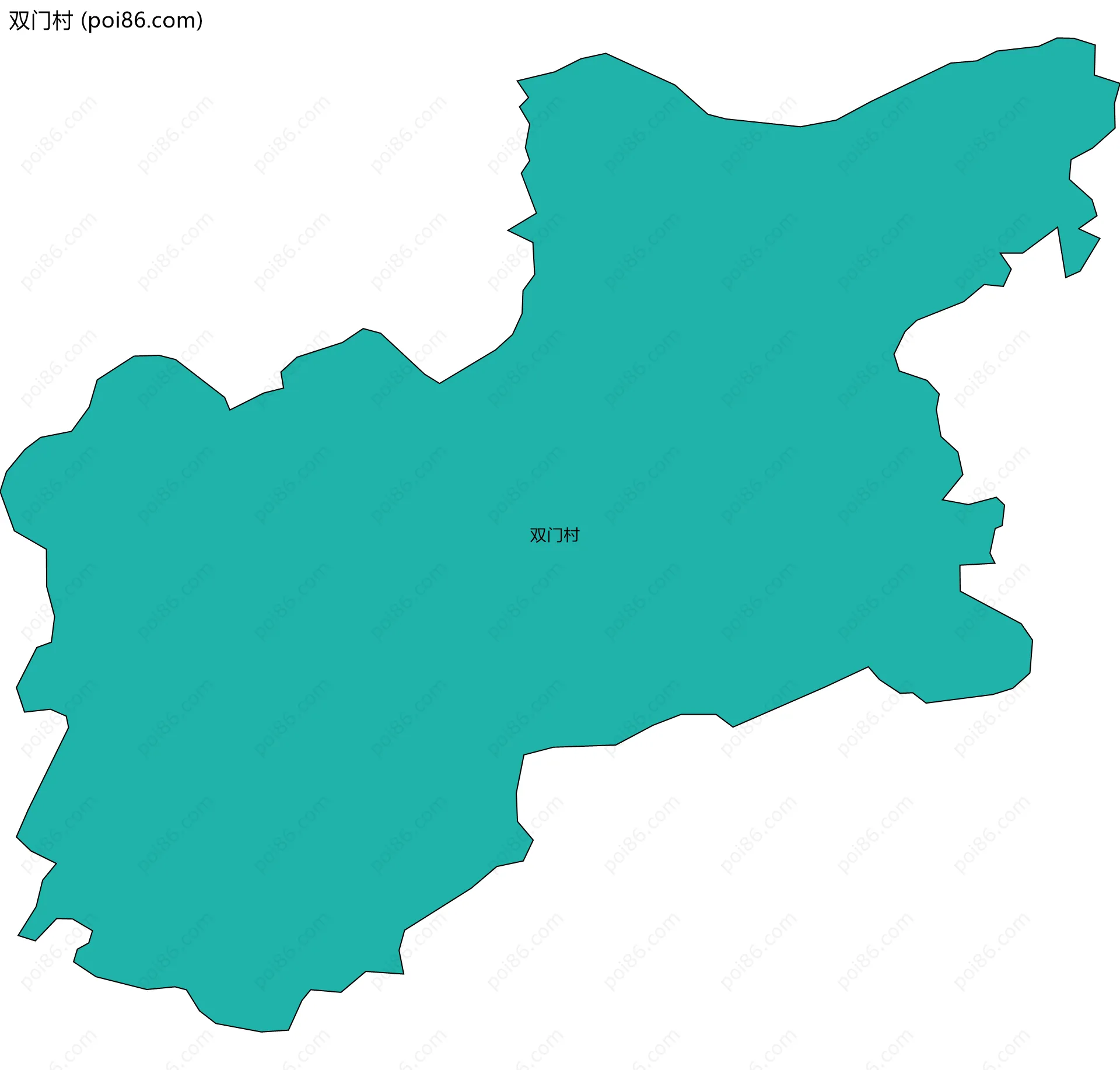 双门村边界地图