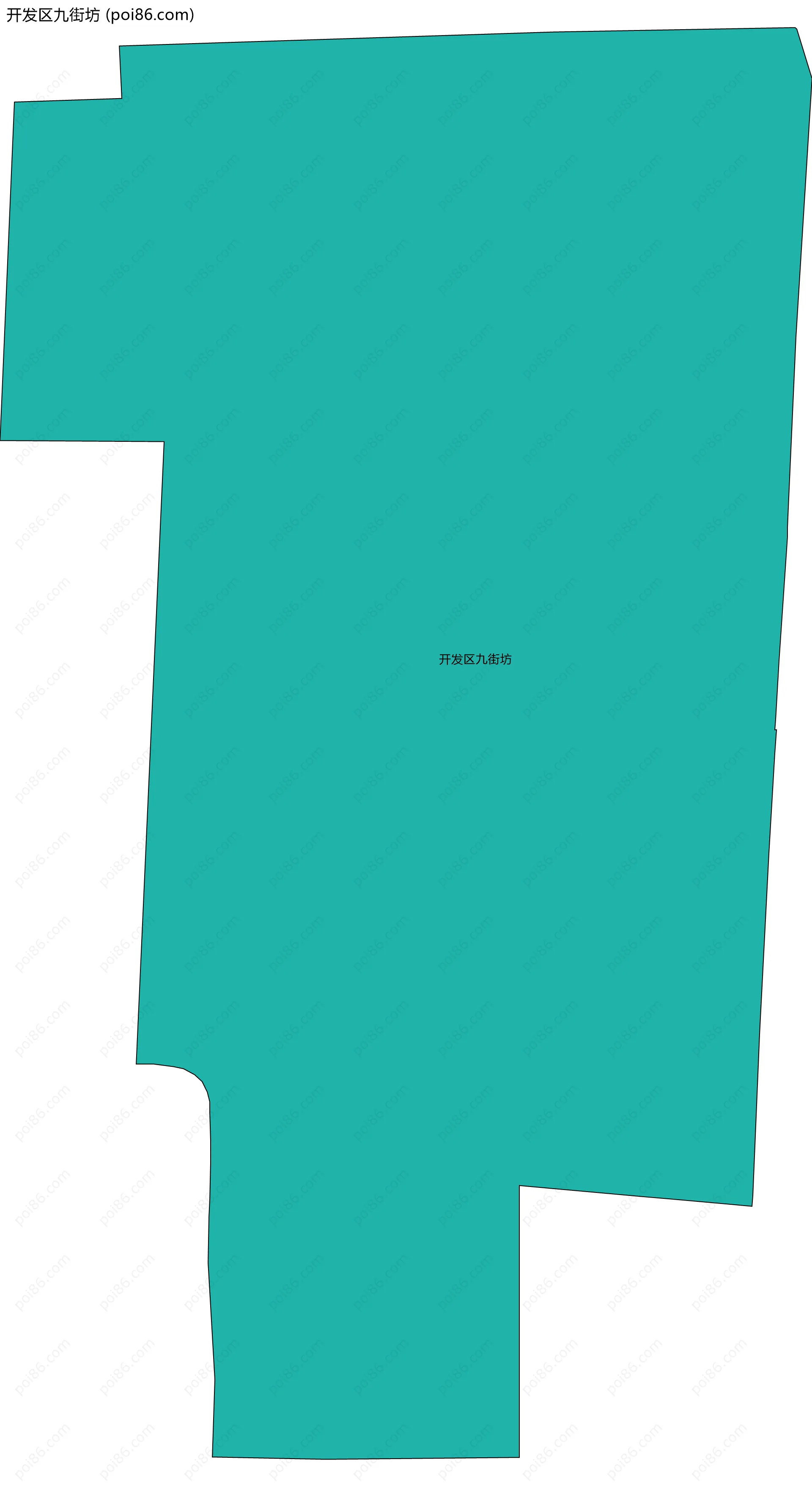 开发区九街坊边界地图