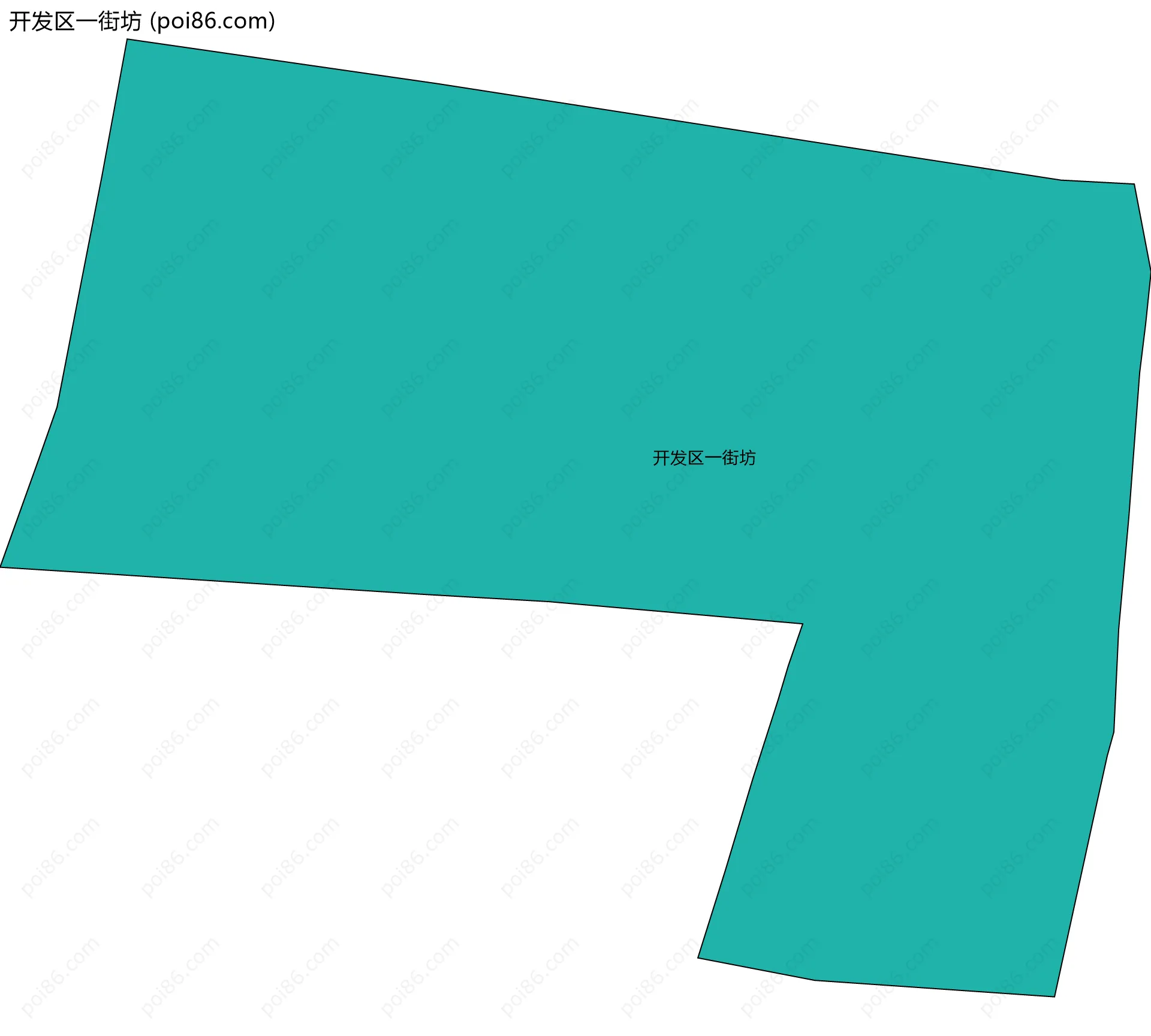 开发区一街坊边界地图