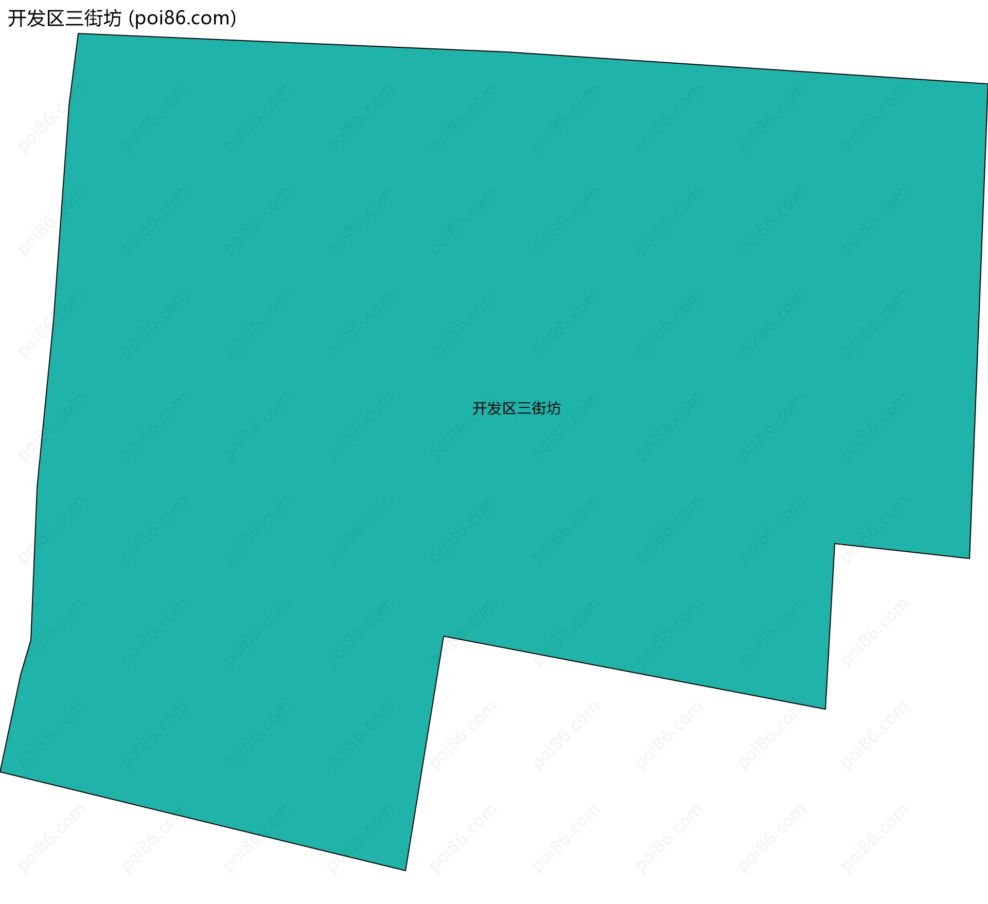 开发区三街坊边界地图