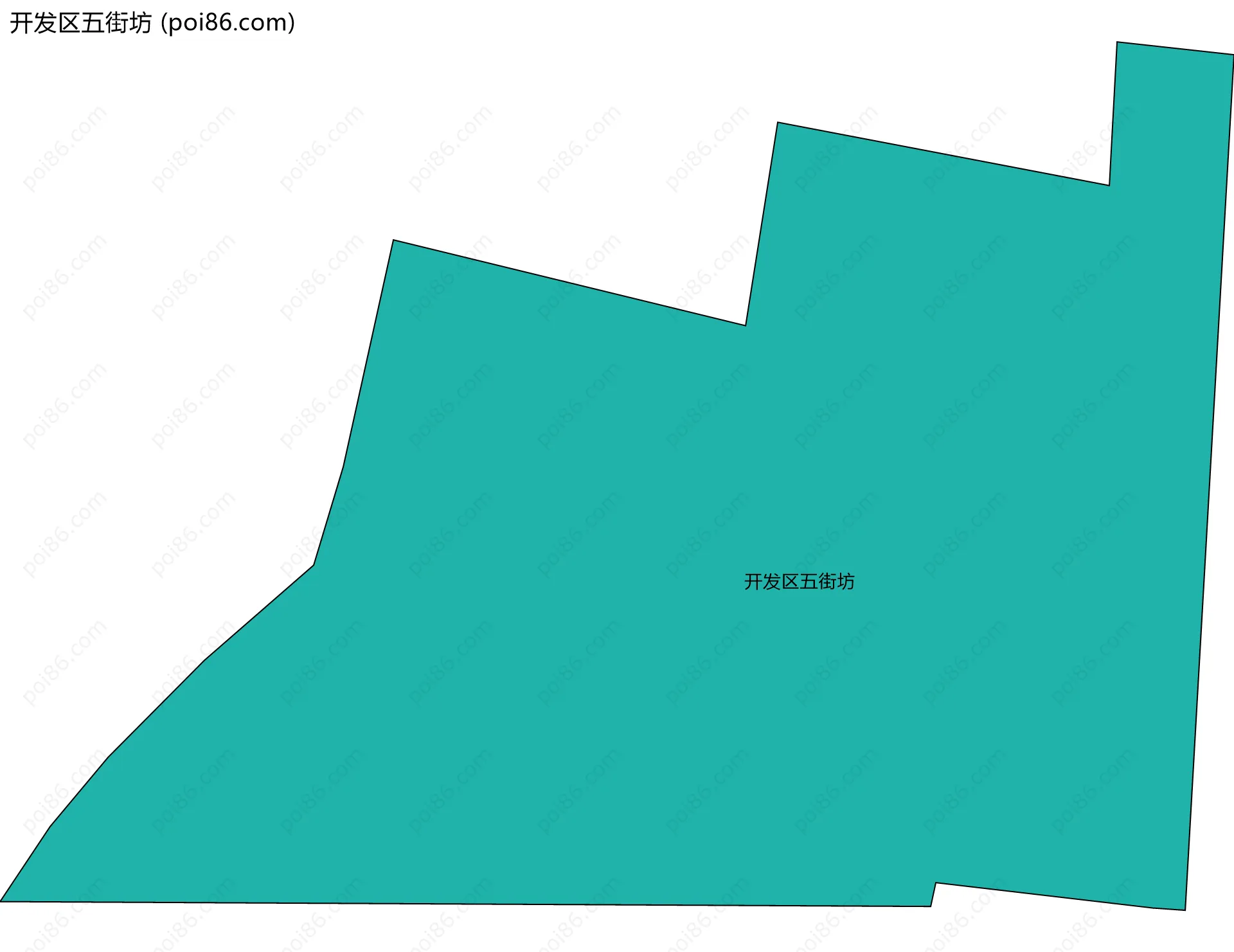 开发区五街坊边界地图