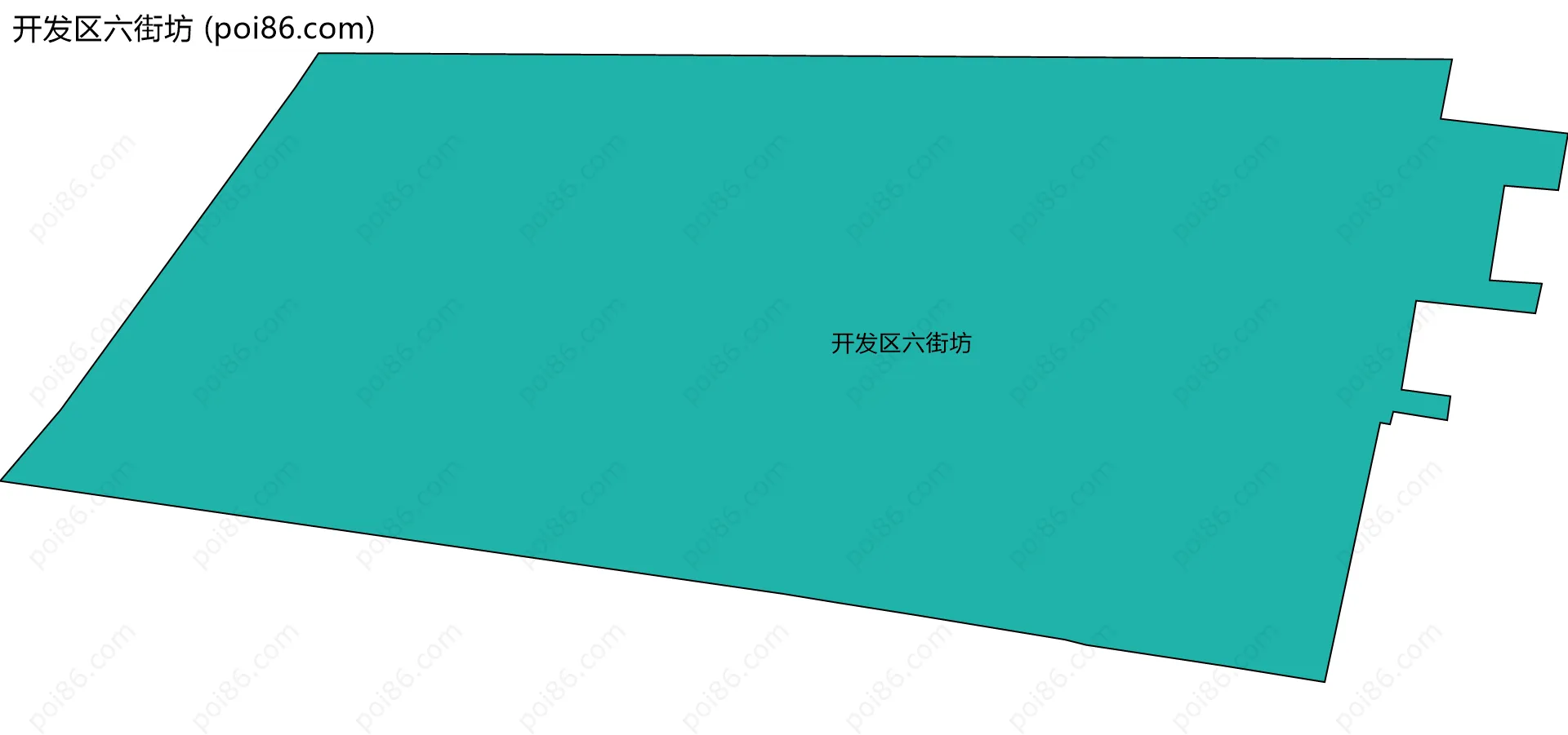 开发区六街坊边界地图