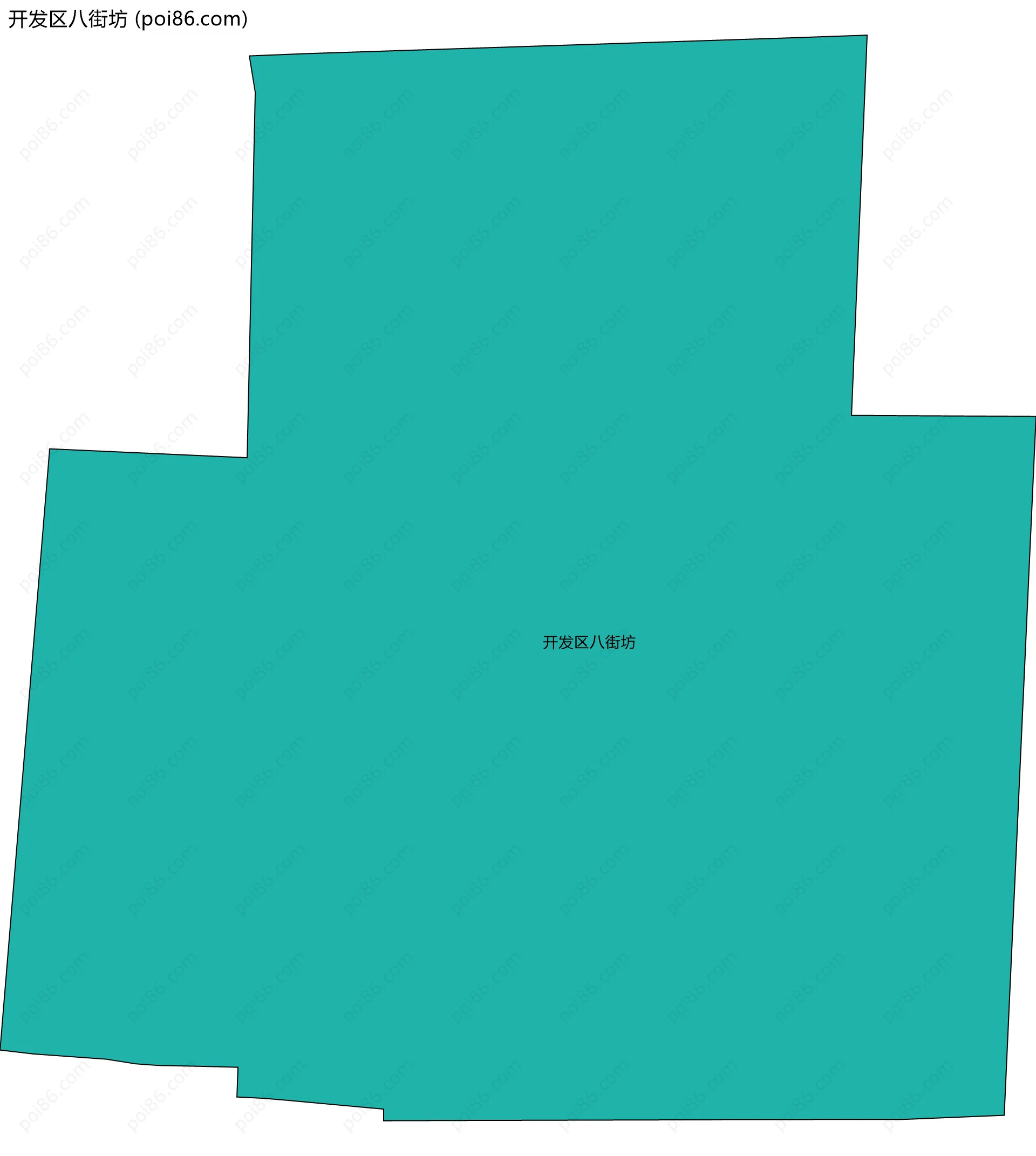 开发区八街坊边界地图