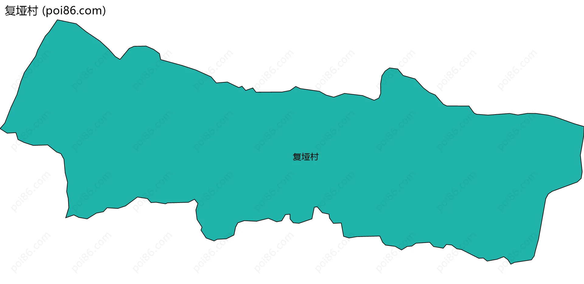 复垭村边界地图