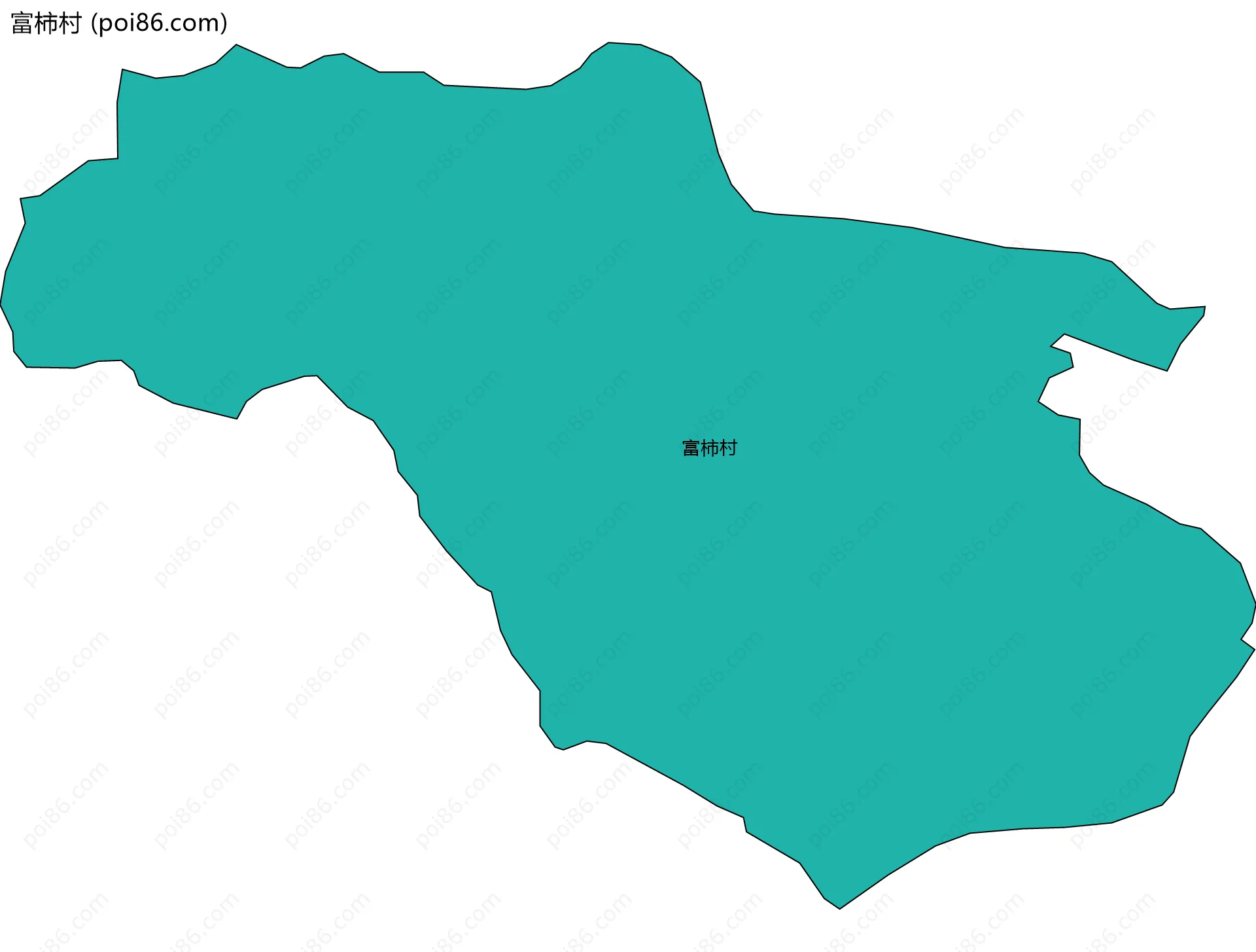 富柿村边界地图