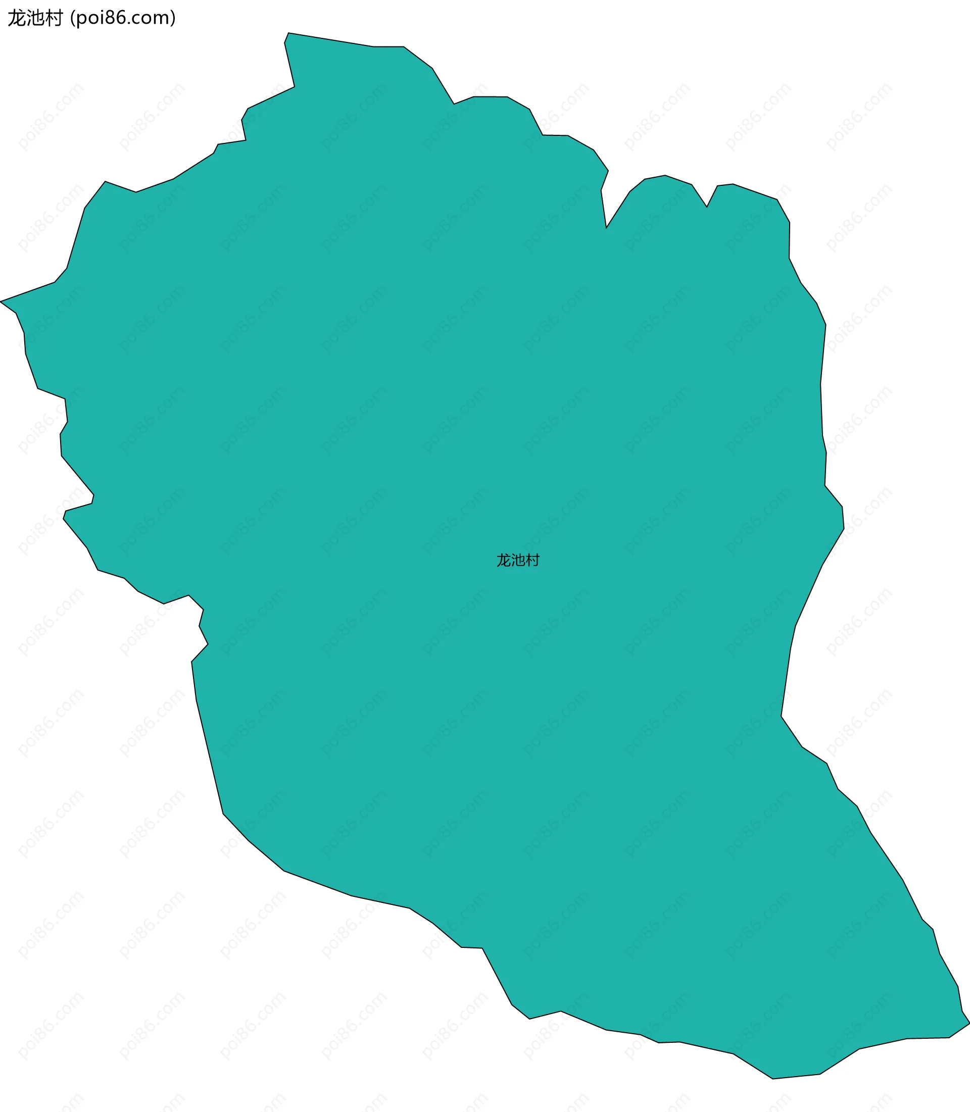 龙池村边界地图