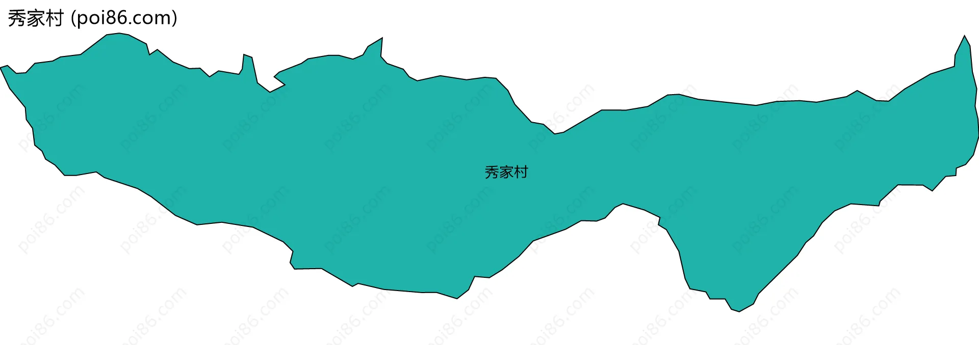 秀家村边界地图