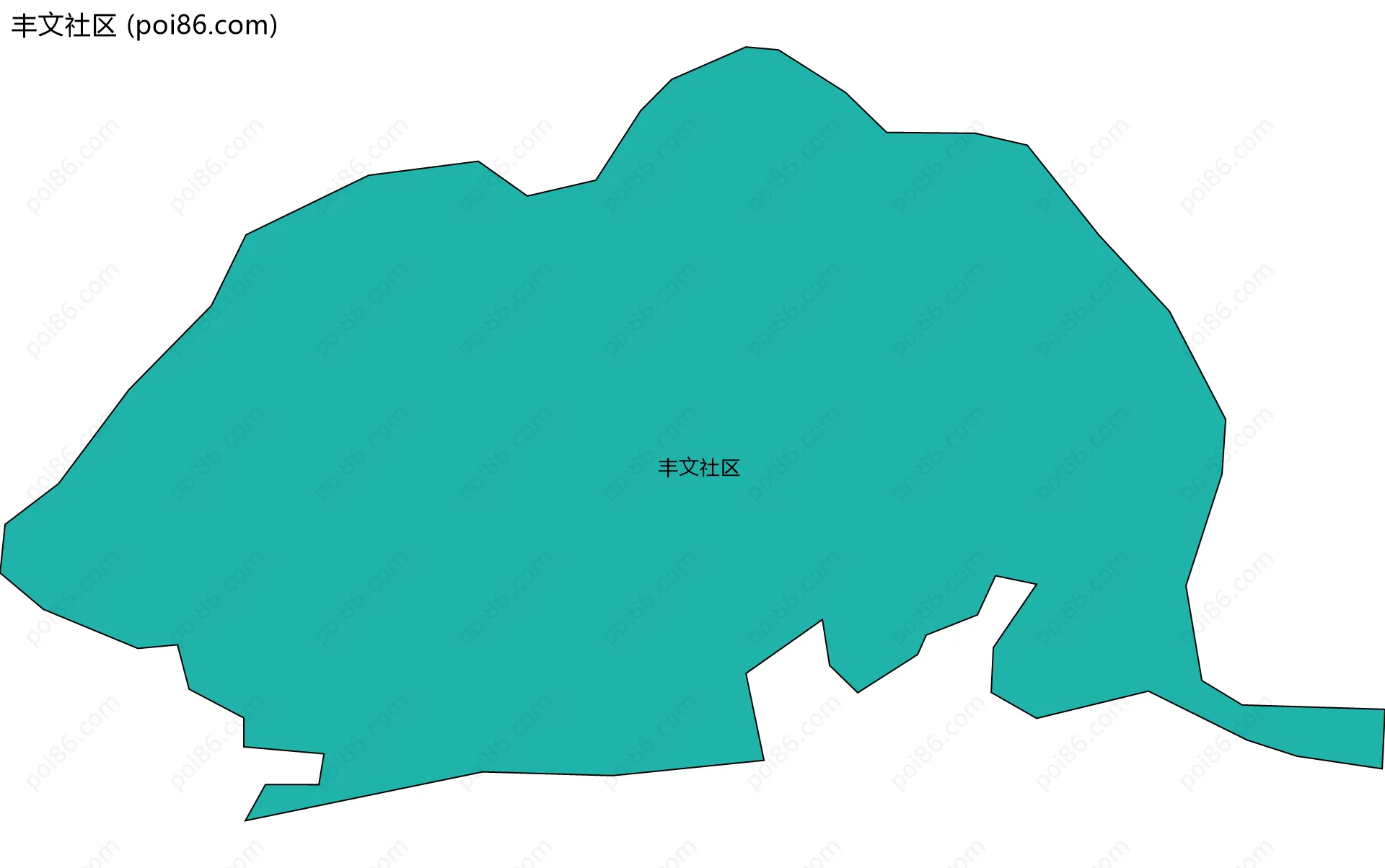 丰文社区边界地图