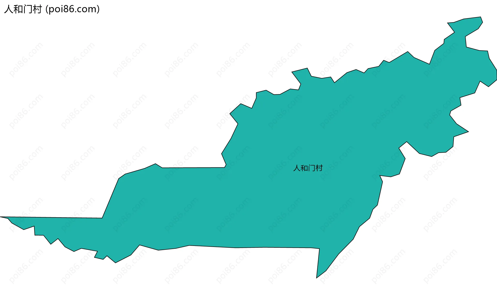 人和门村边界地图