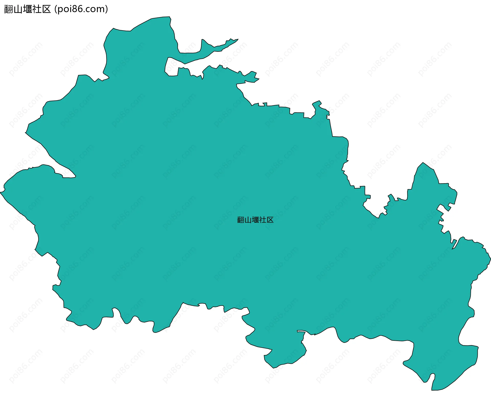 翻山堰社区边界地图