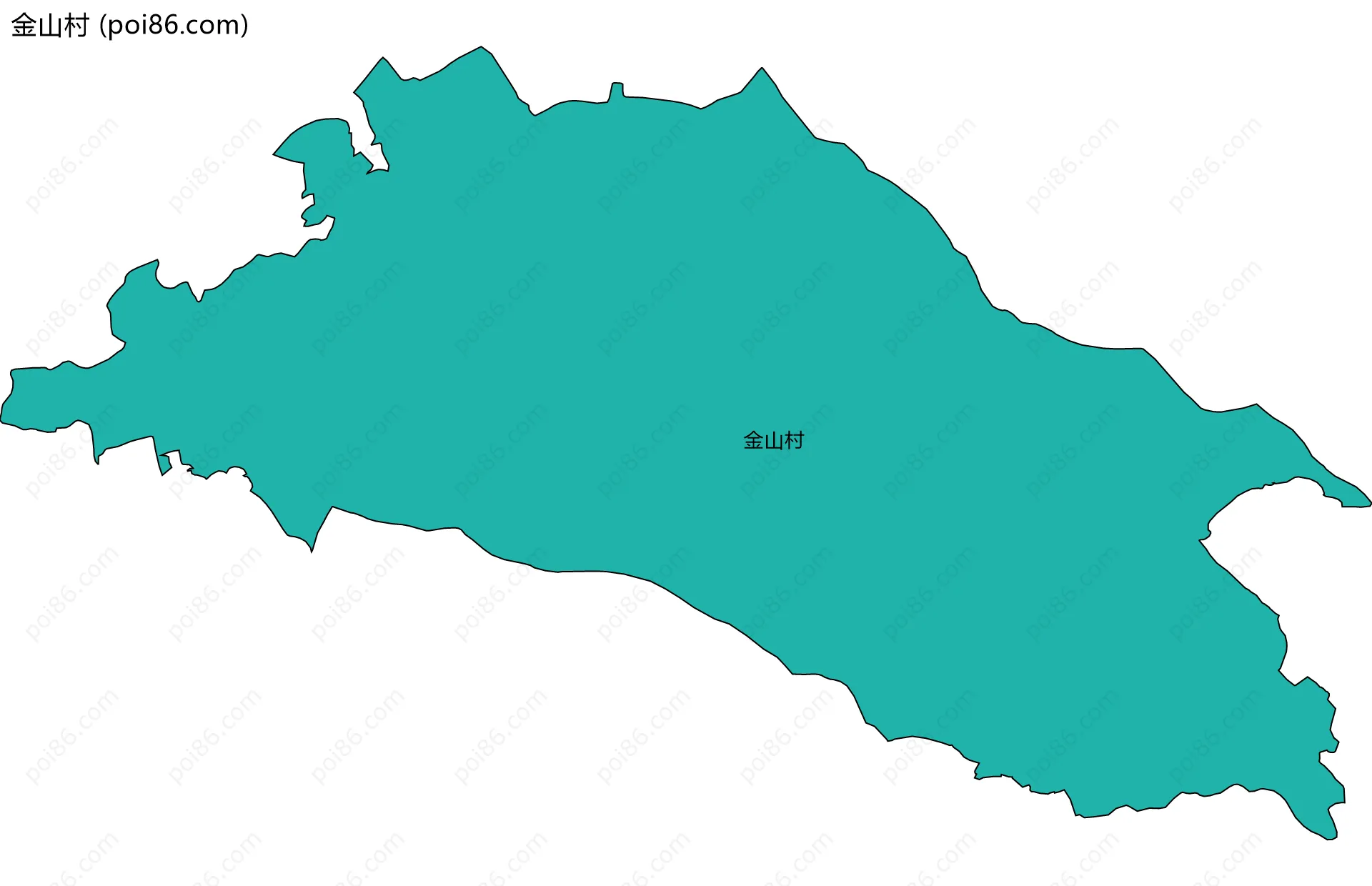 金山村边界地图