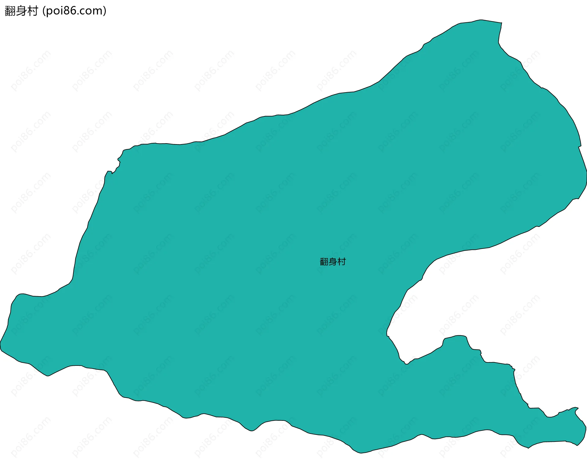 翻身村边界地图