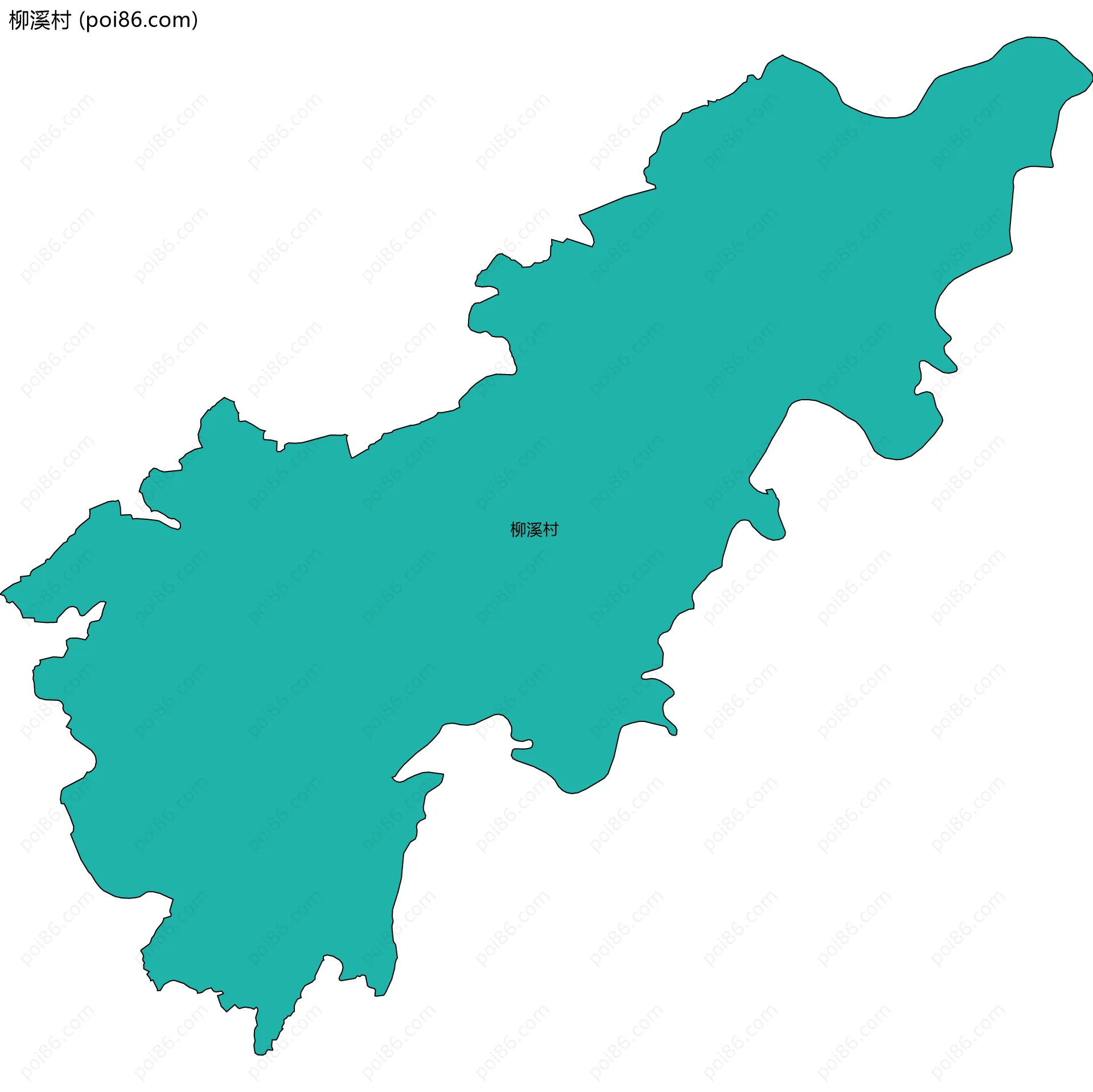 柳溪村边界地图