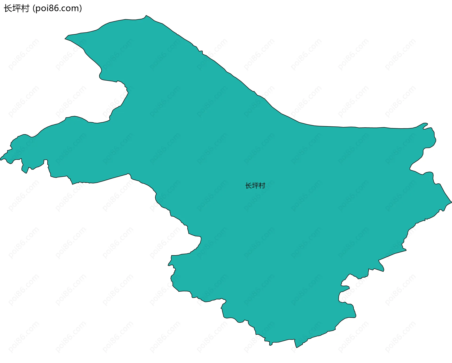 长坪村边界地图