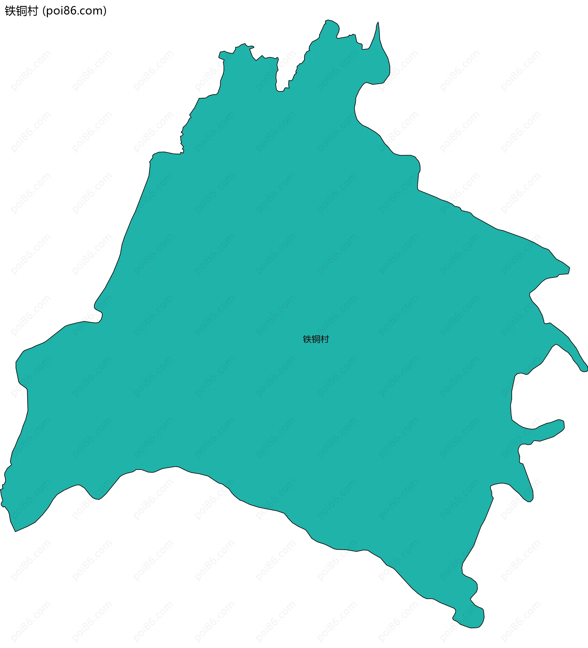 铁铜村边界地图