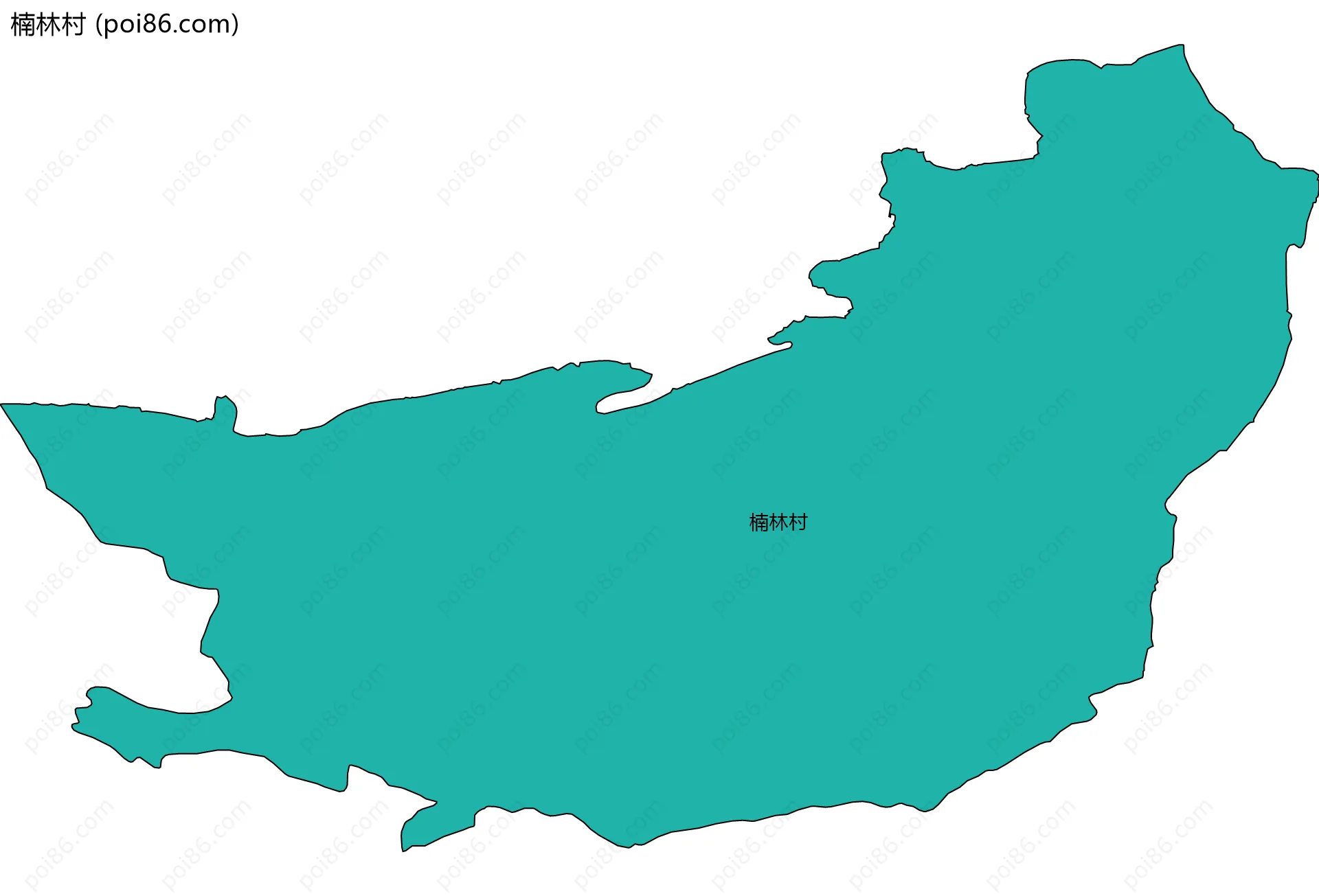 楠林村边界地图