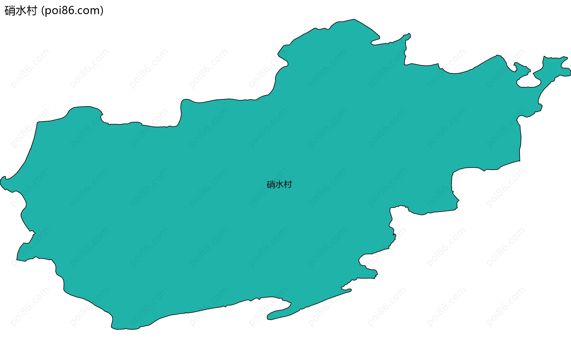 硝水村边界地图