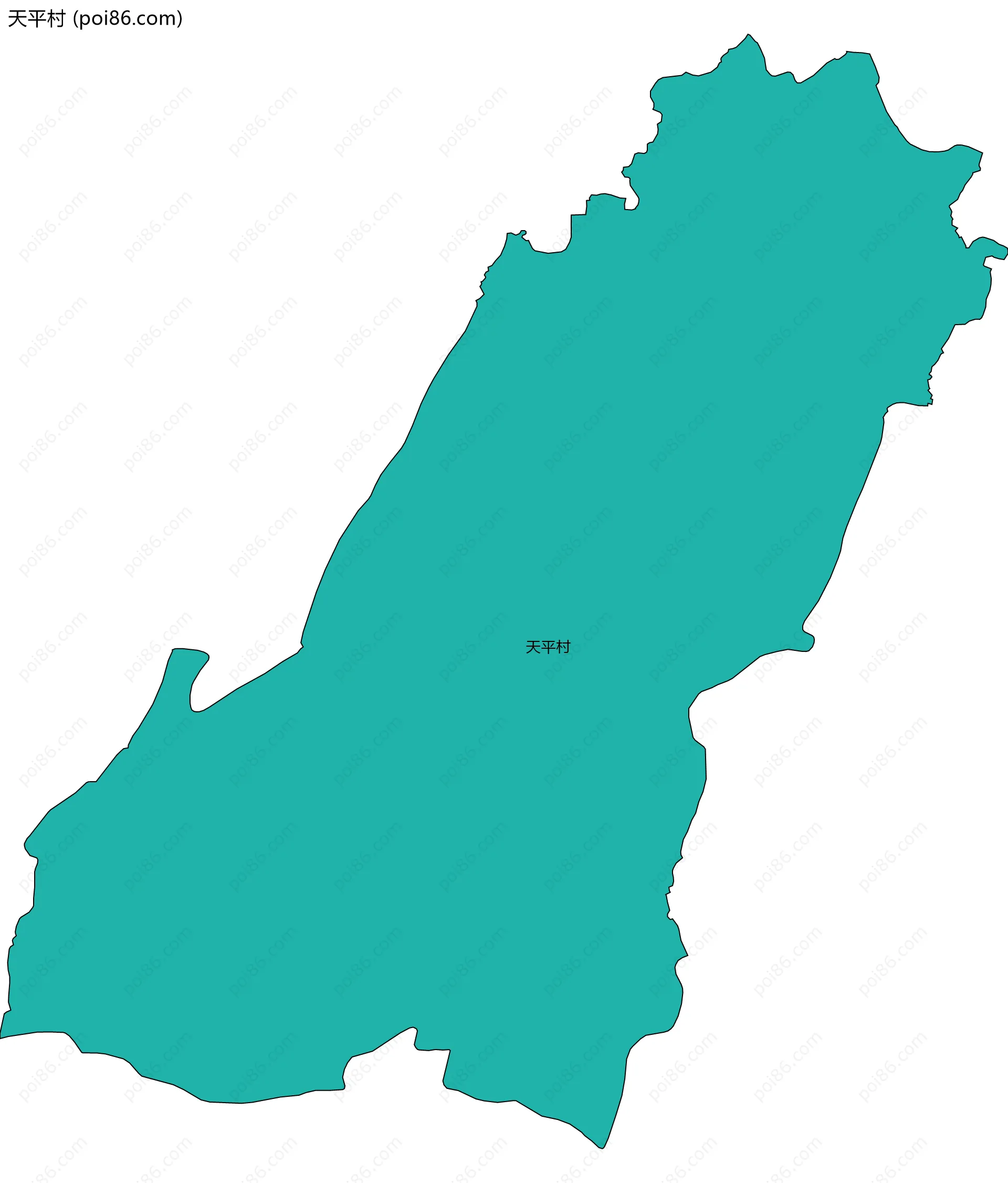 天平村边界地图