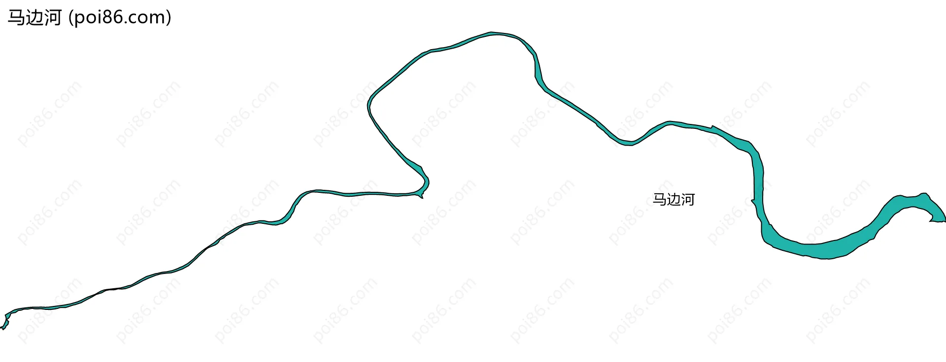 马边河边界地图