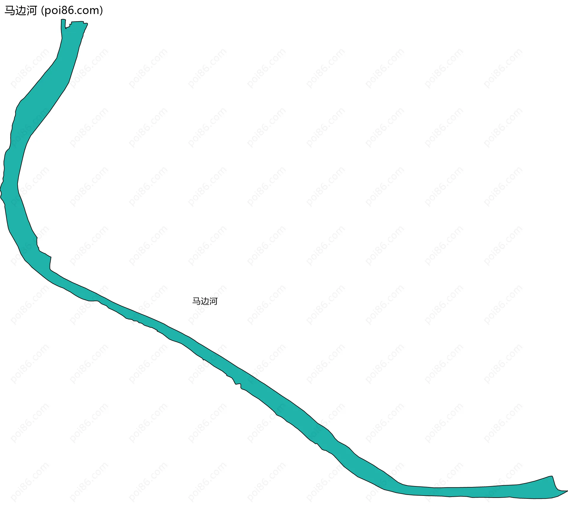 马边河边界地图