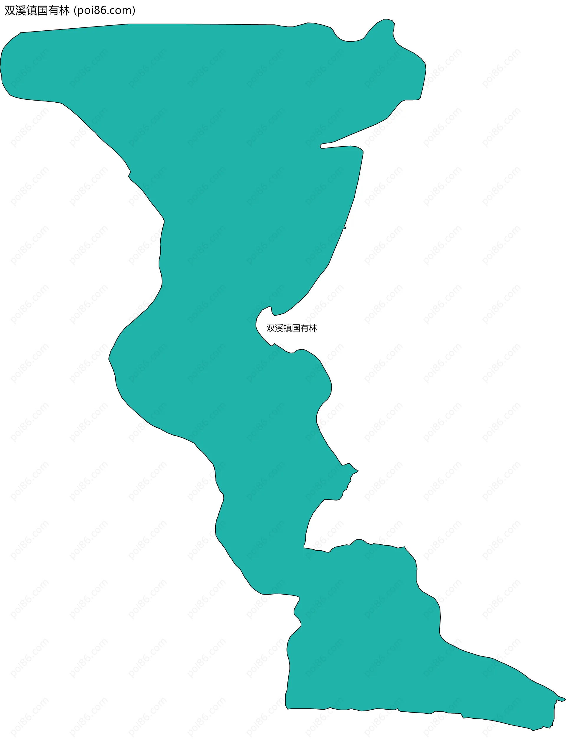 双溪镇国有林边界地图