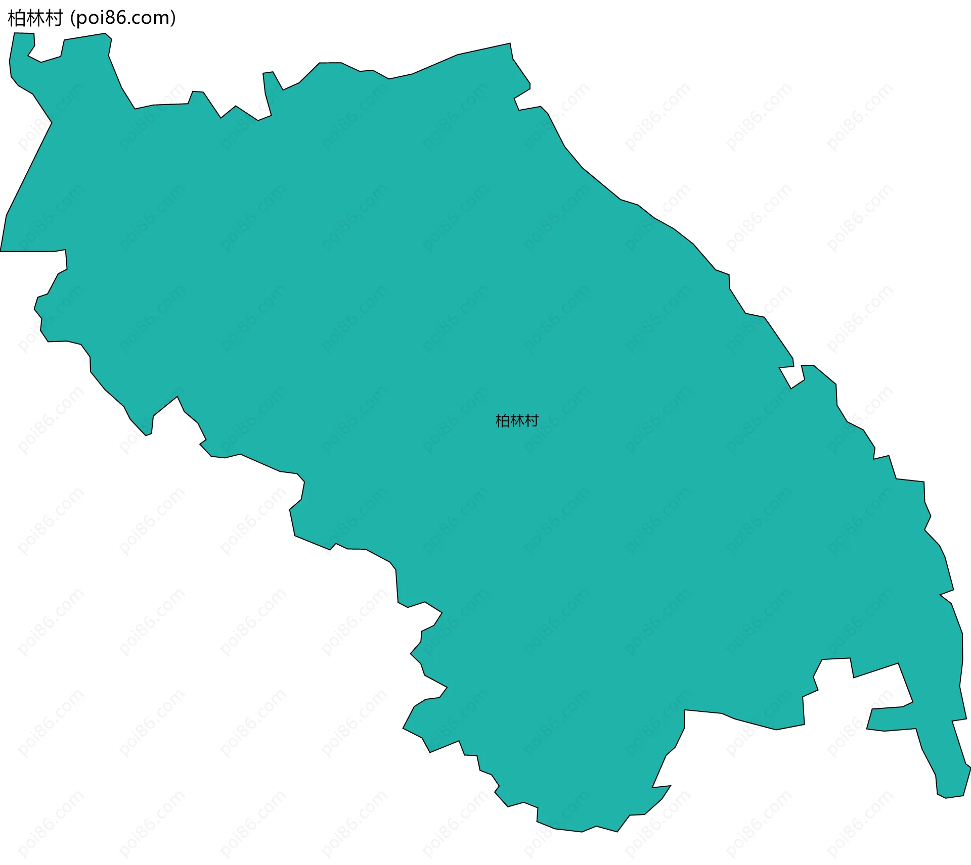 柏林村边界地图