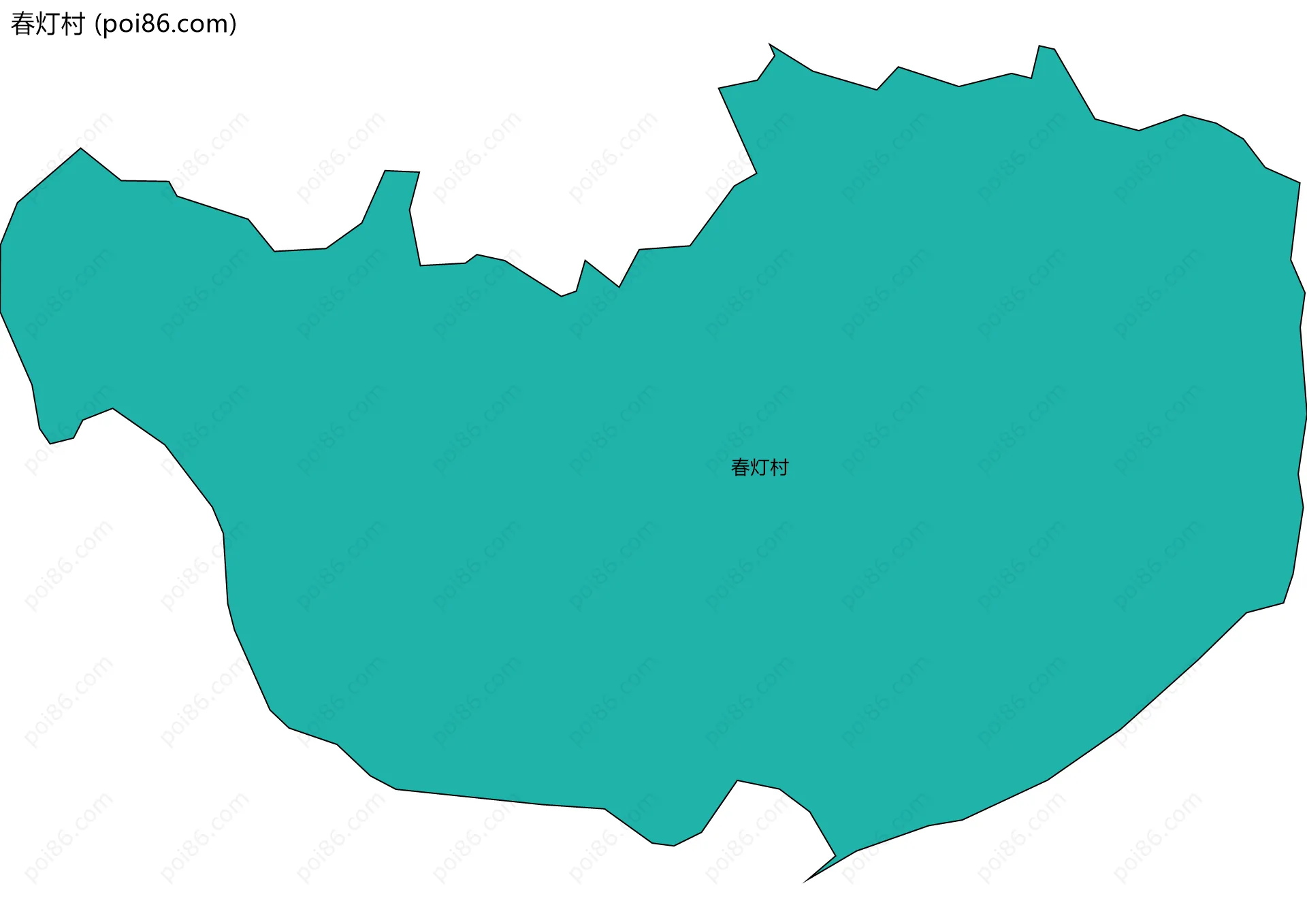 春灯村边界地图