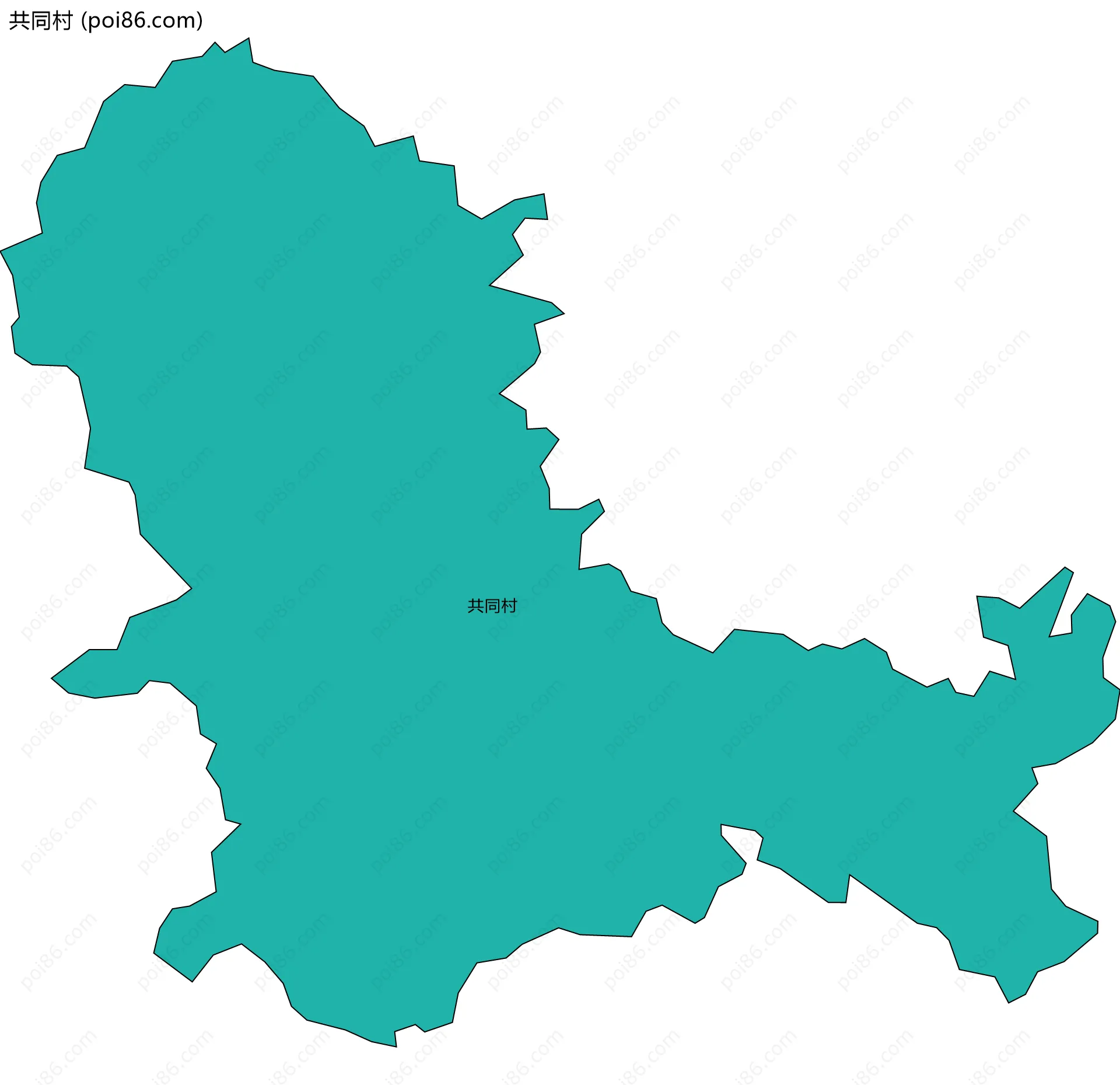 共同村边界地图