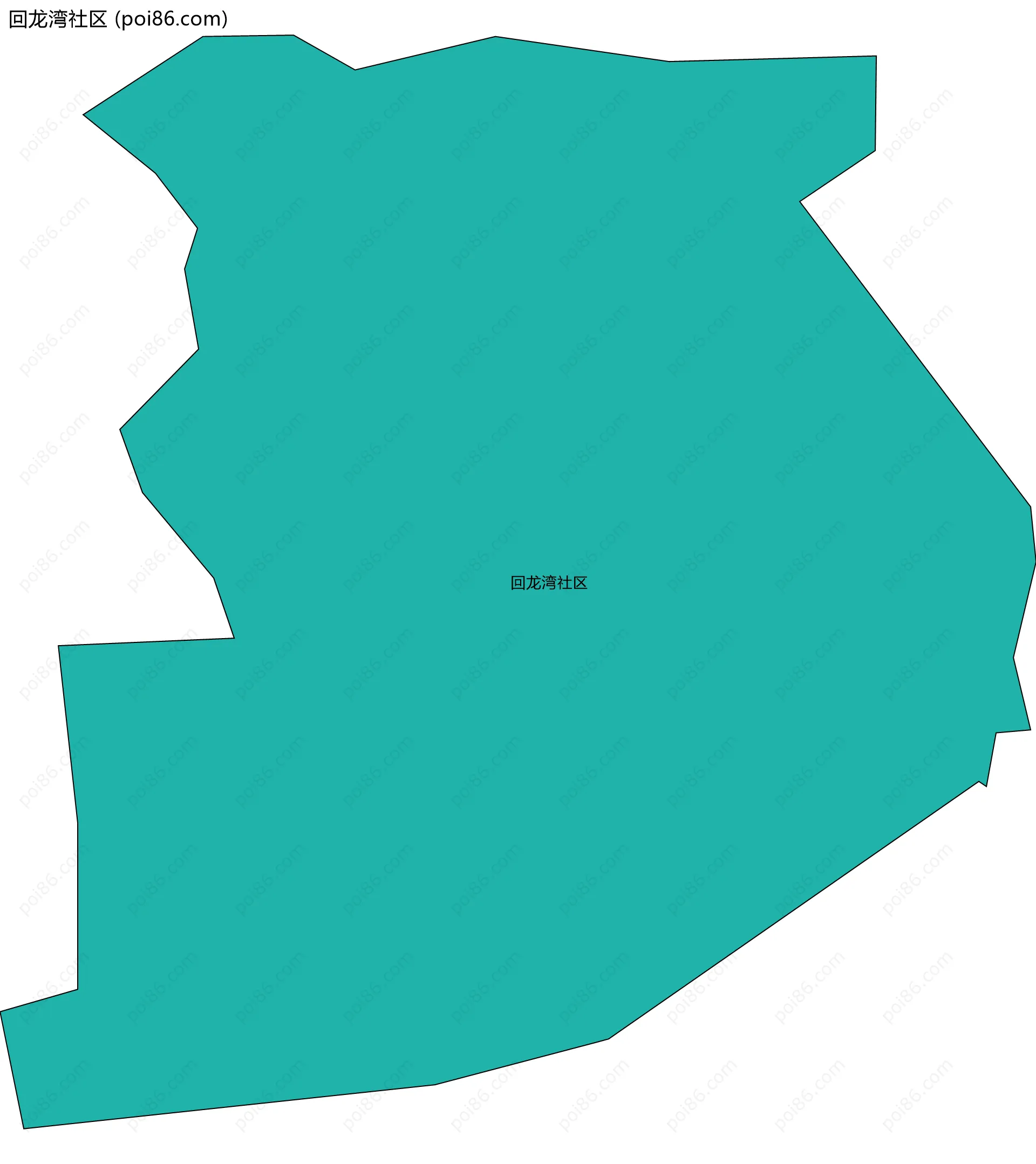 回龙湾社区边界地图