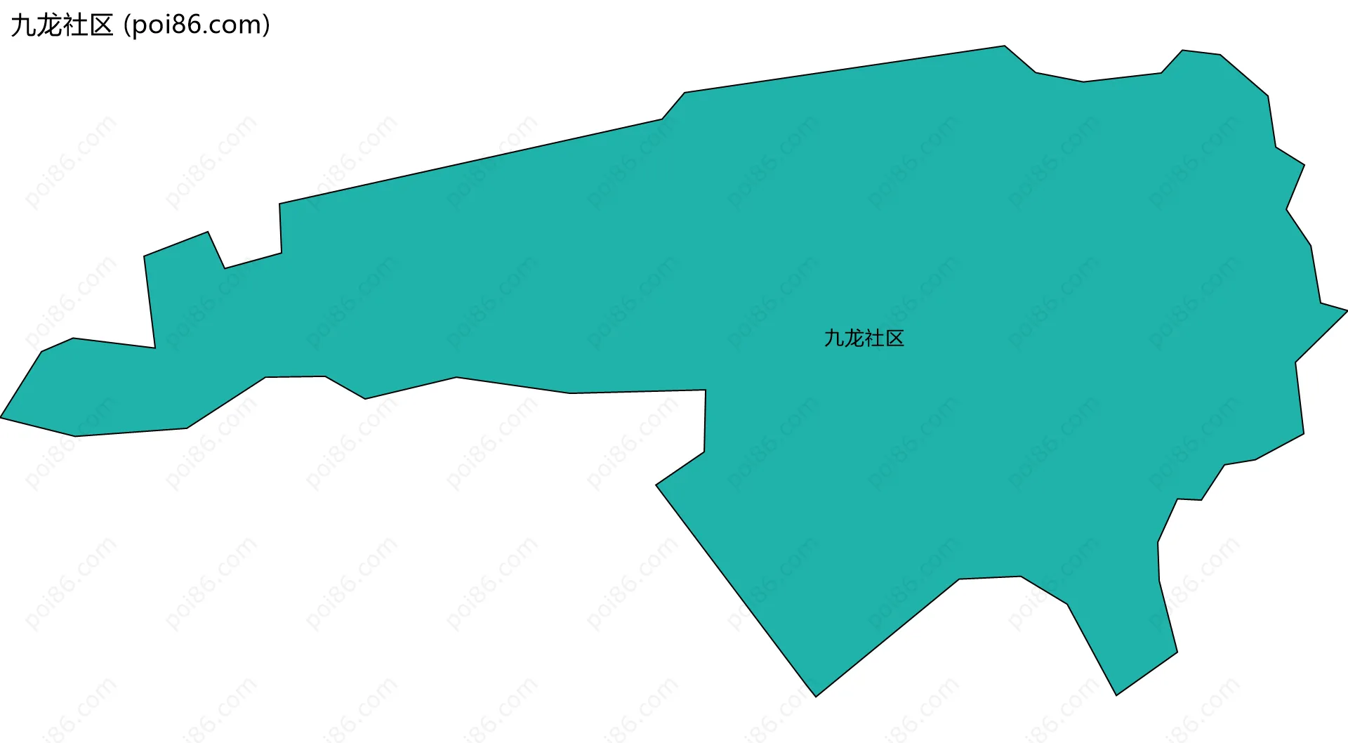 九龙社区边界地图