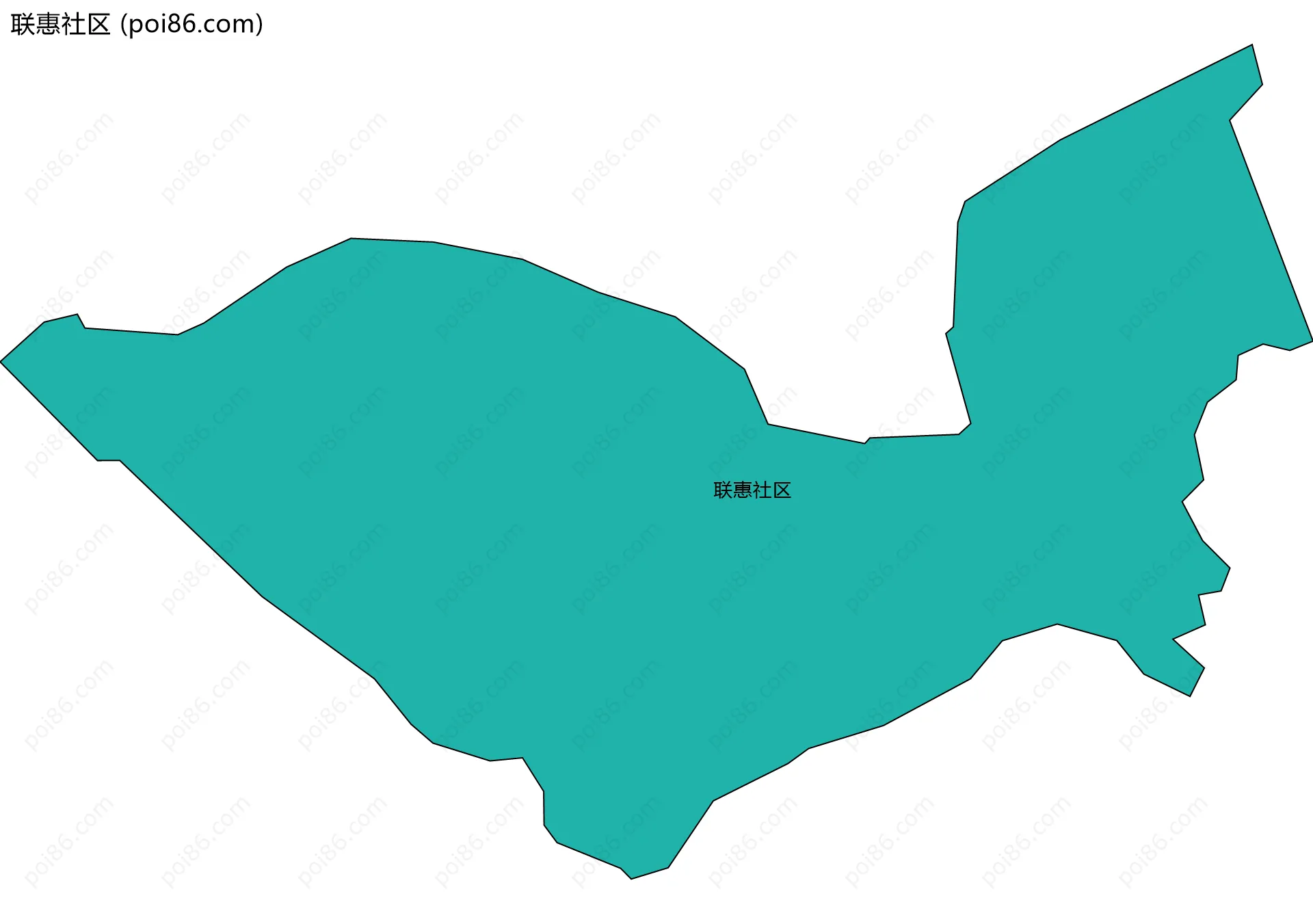 联惠社区边界地图