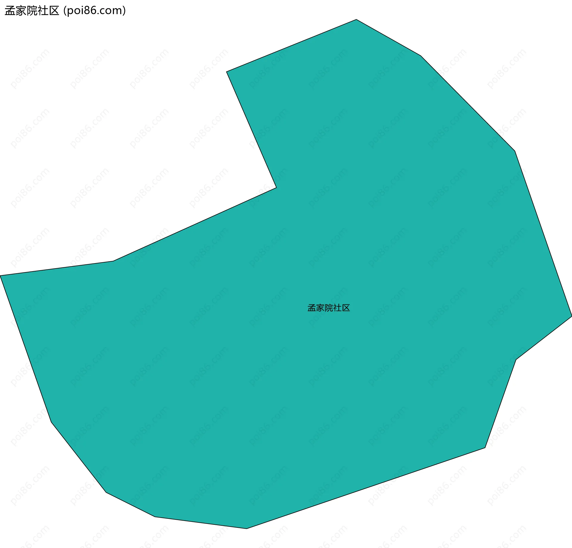 孟家院社区边界地图