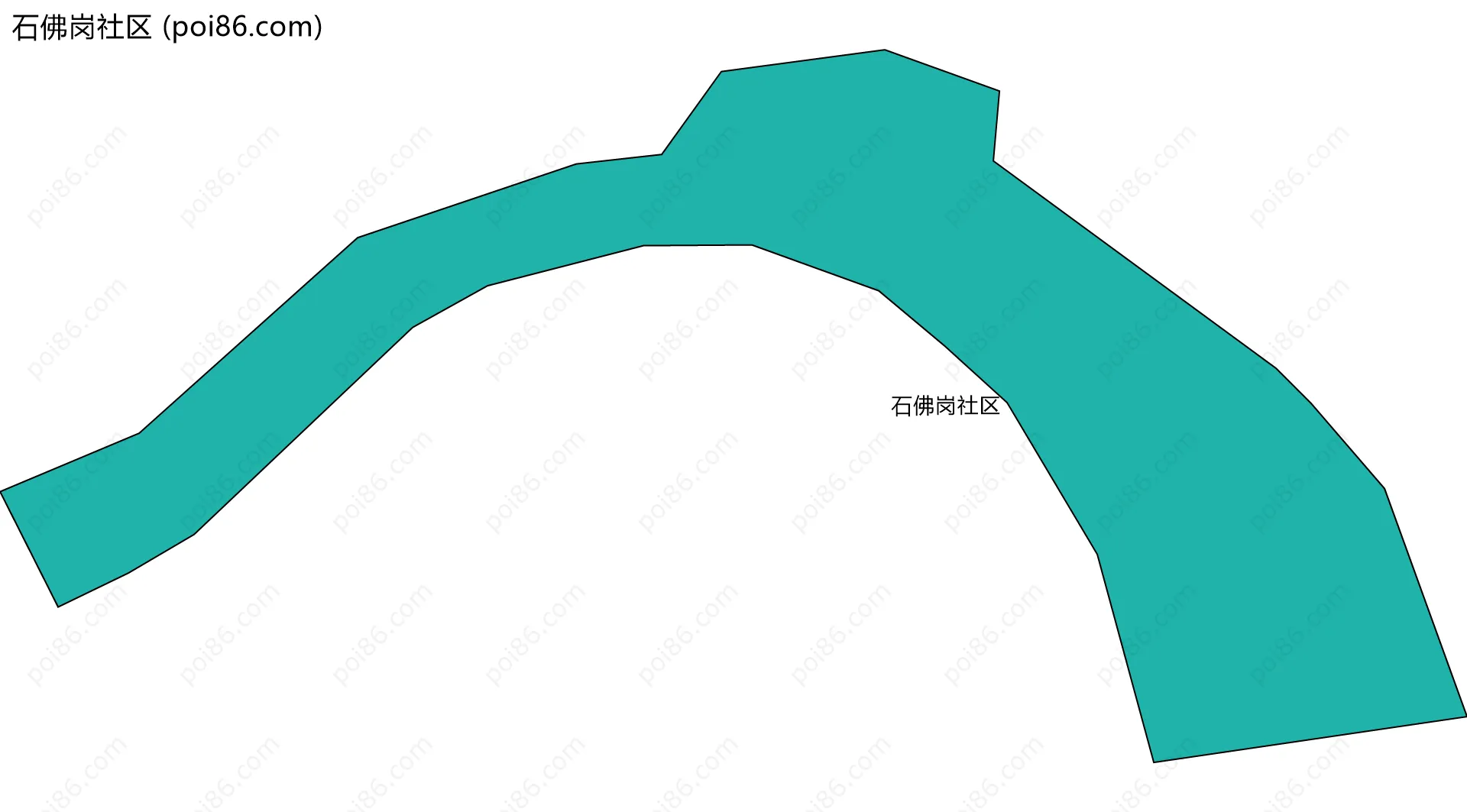 石佛岗社区边界地图