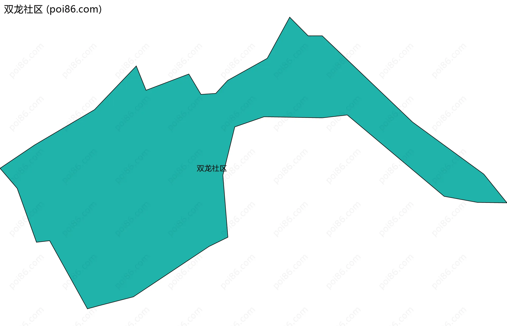 双龙社区边界地图