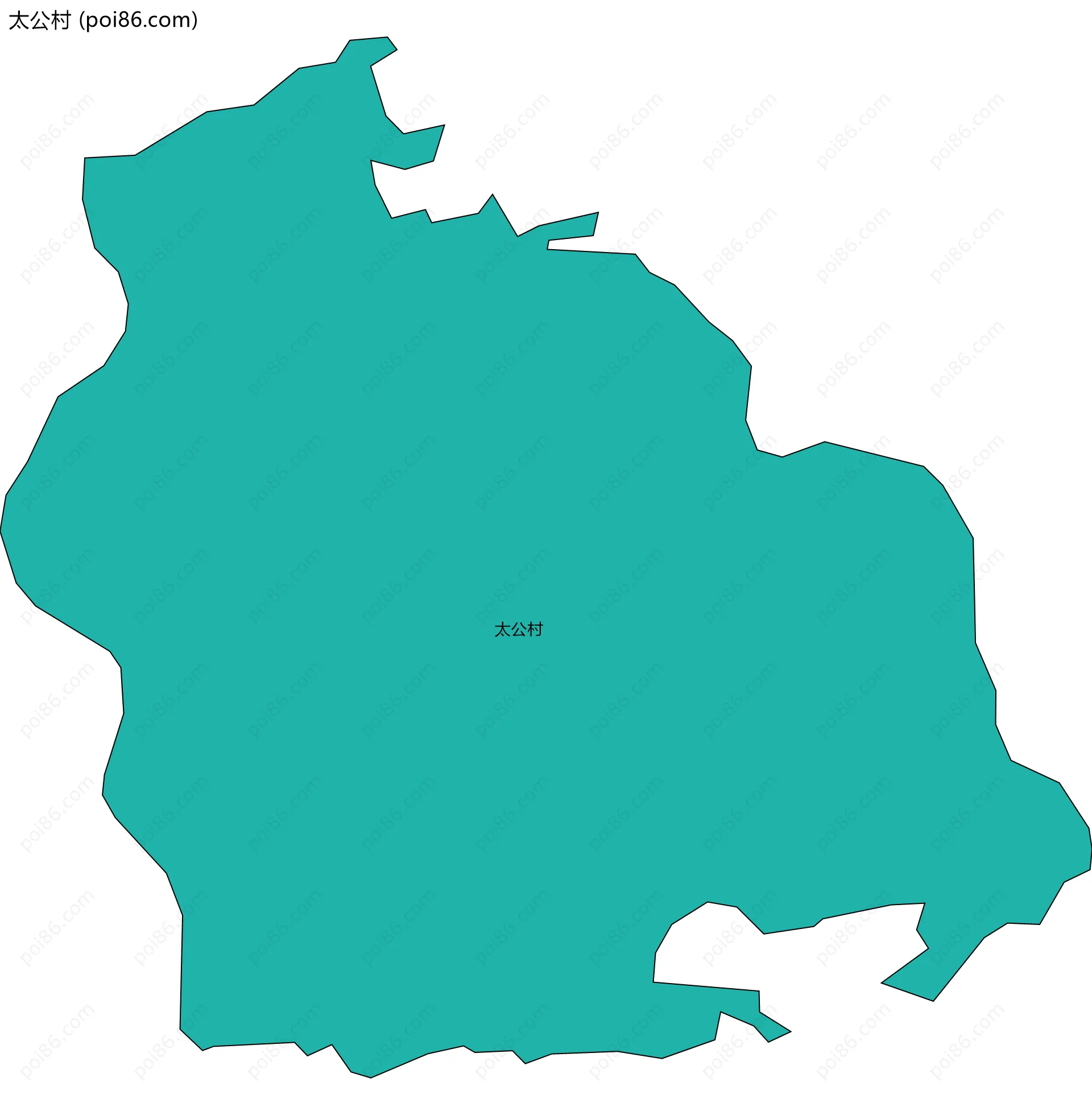 太公村边界地图