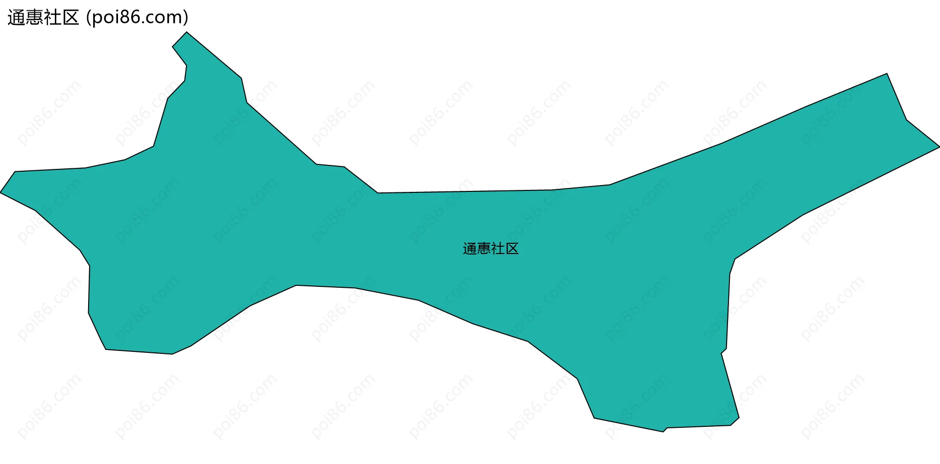 通惠社区边界地图