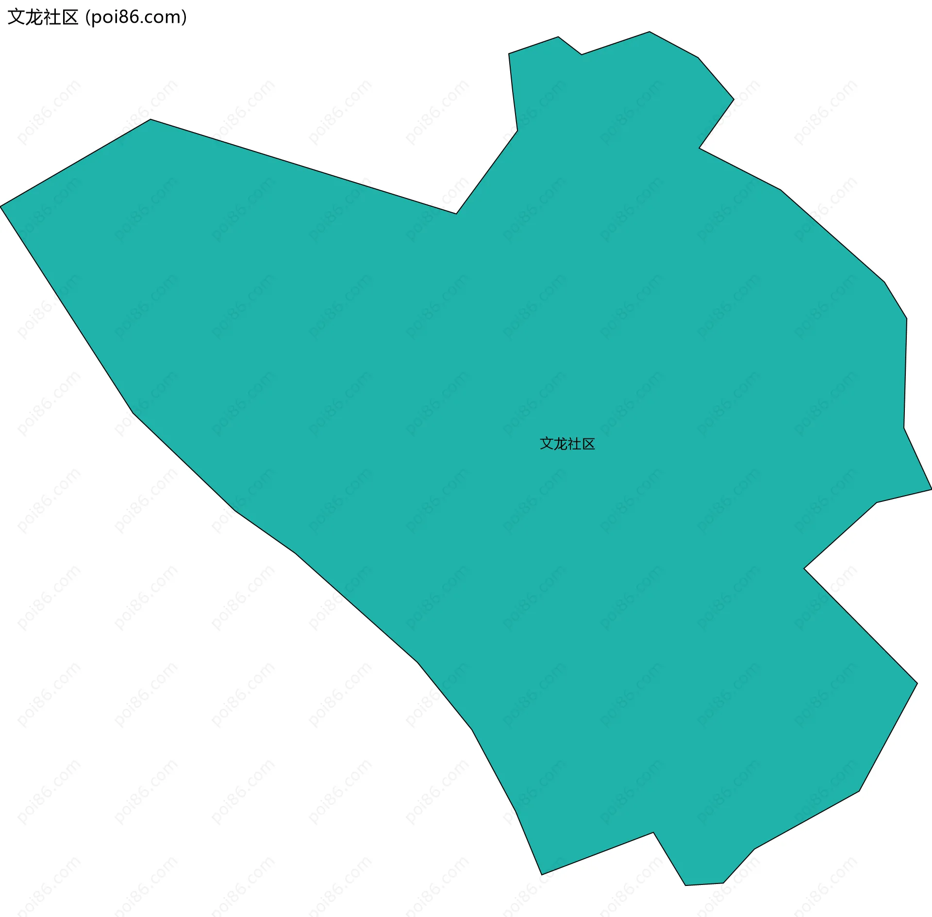 文龙社区边界地图