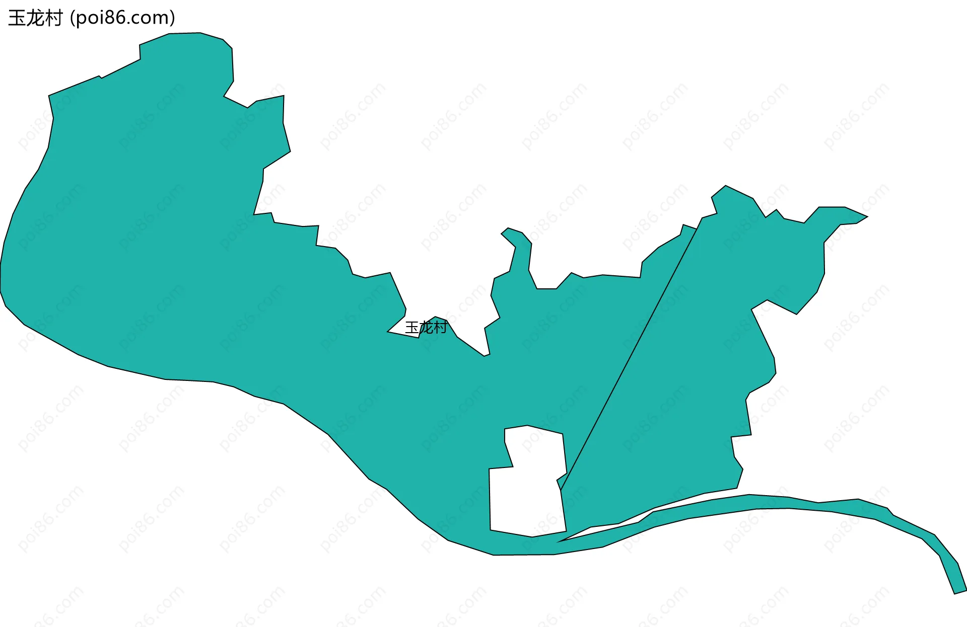 玉龙村边界地图