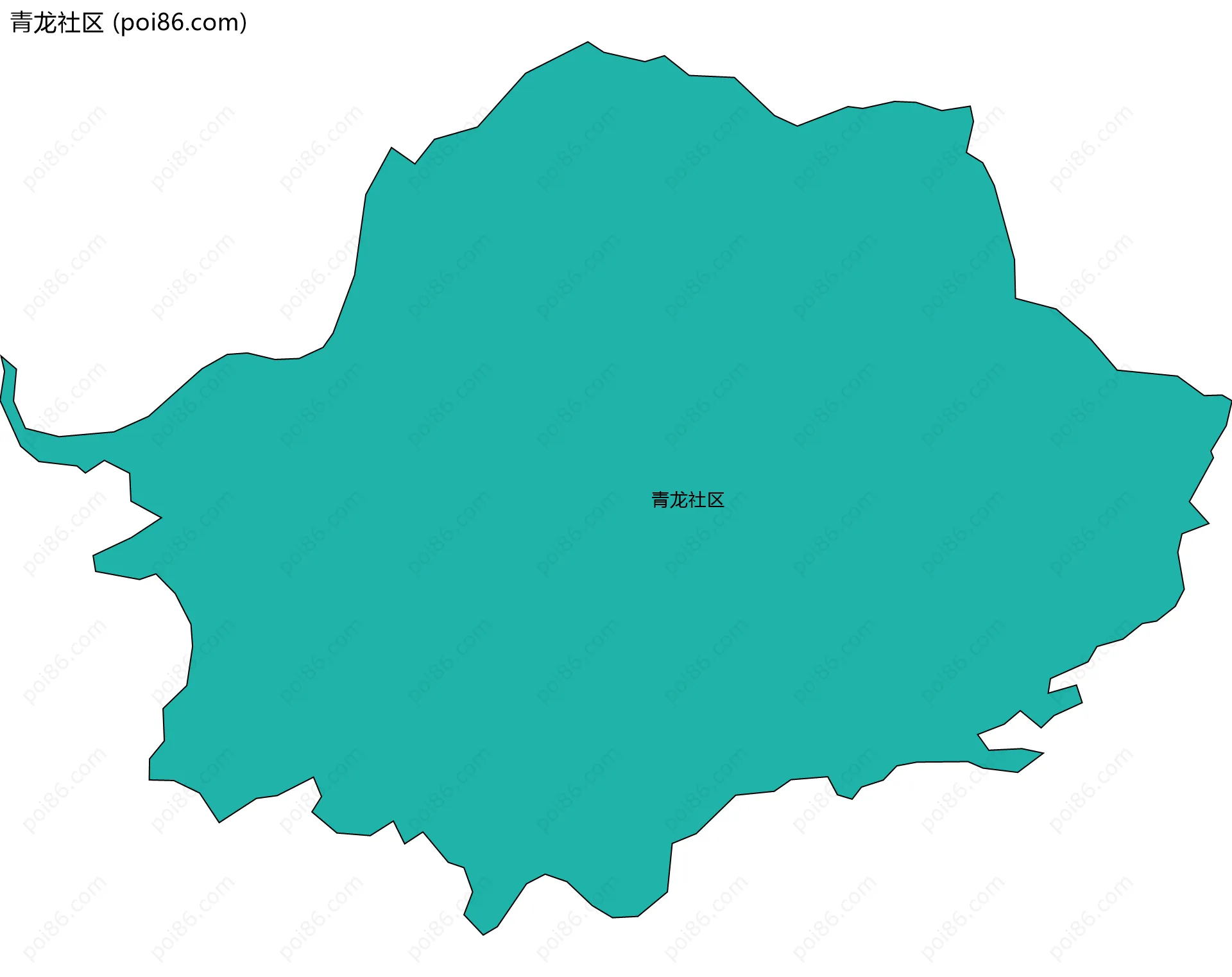 青龙社区边界地图