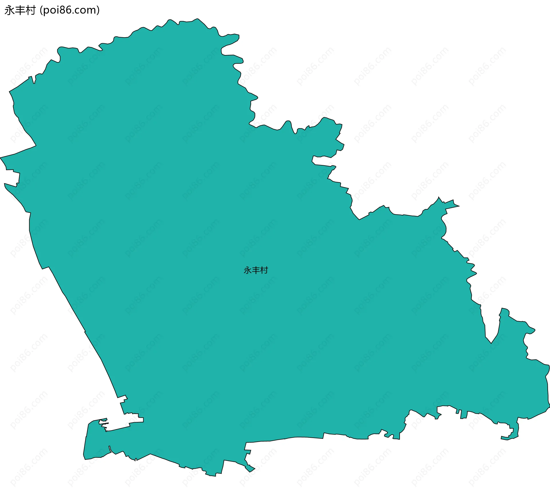 永丰村边界地图