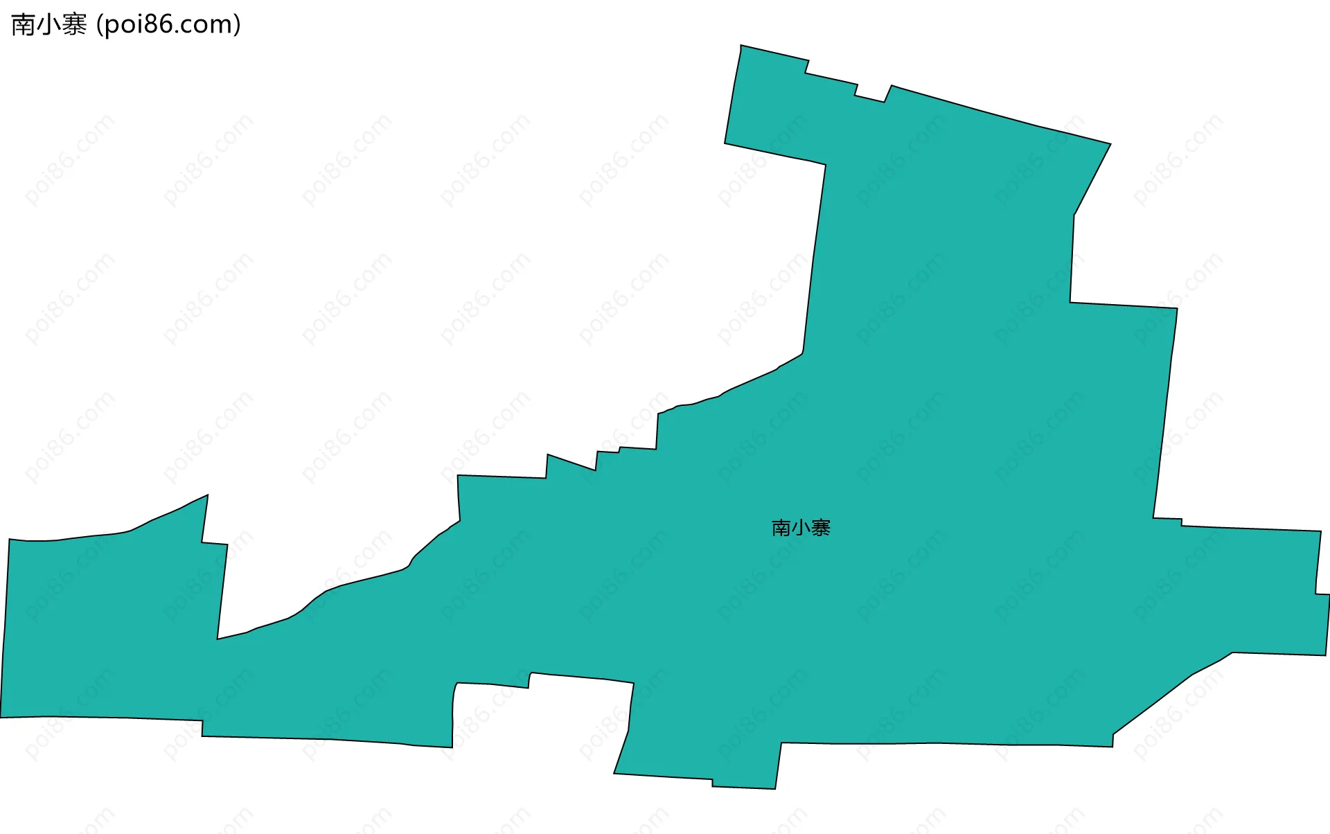 南小寨边界地图