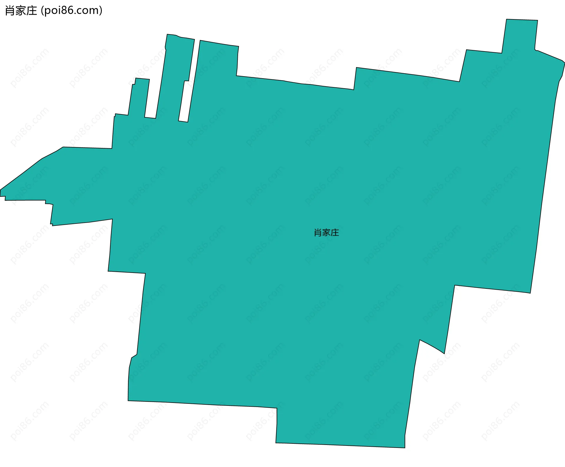 肖家庄边界地图
