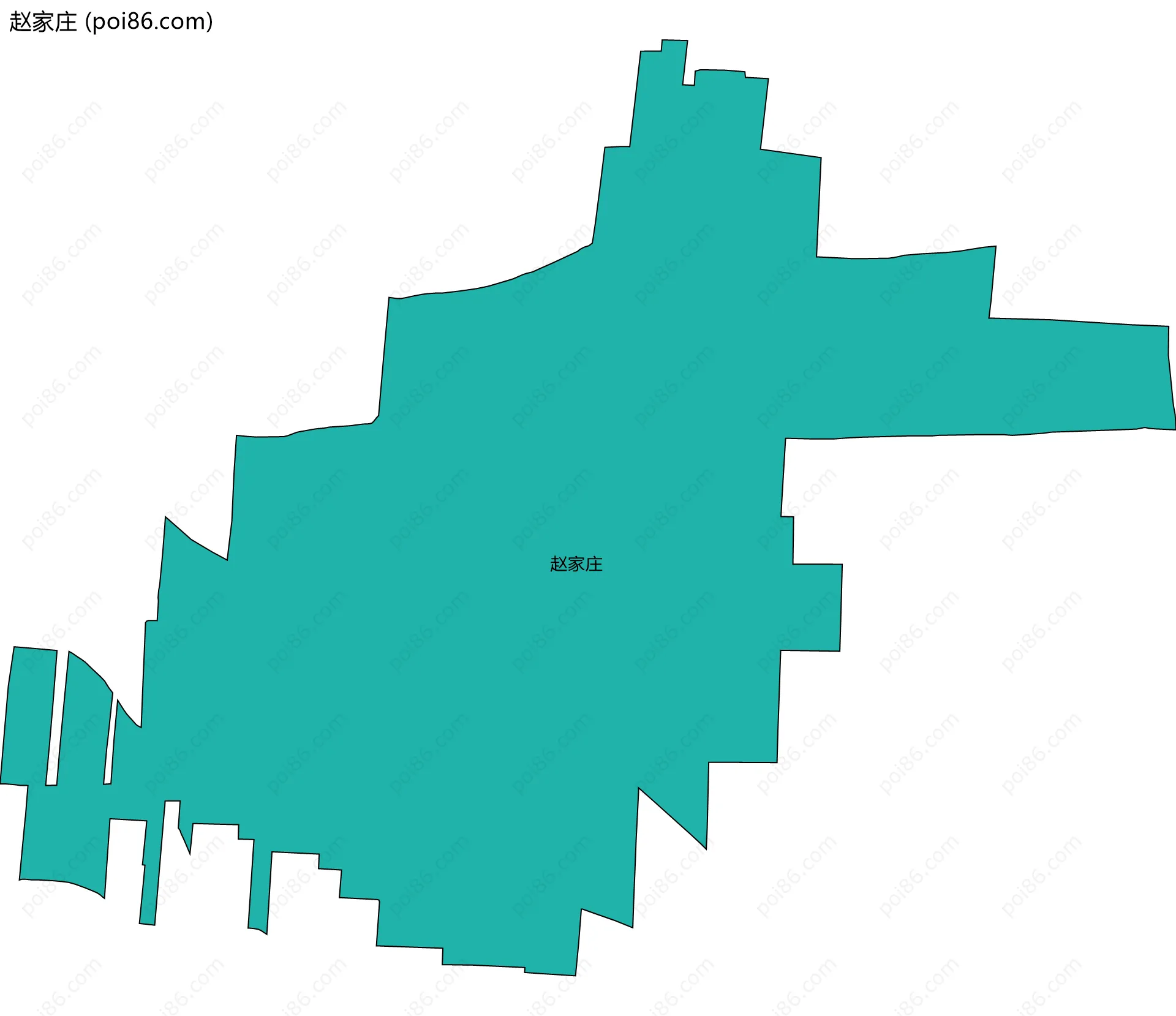 赵家庄边界地图