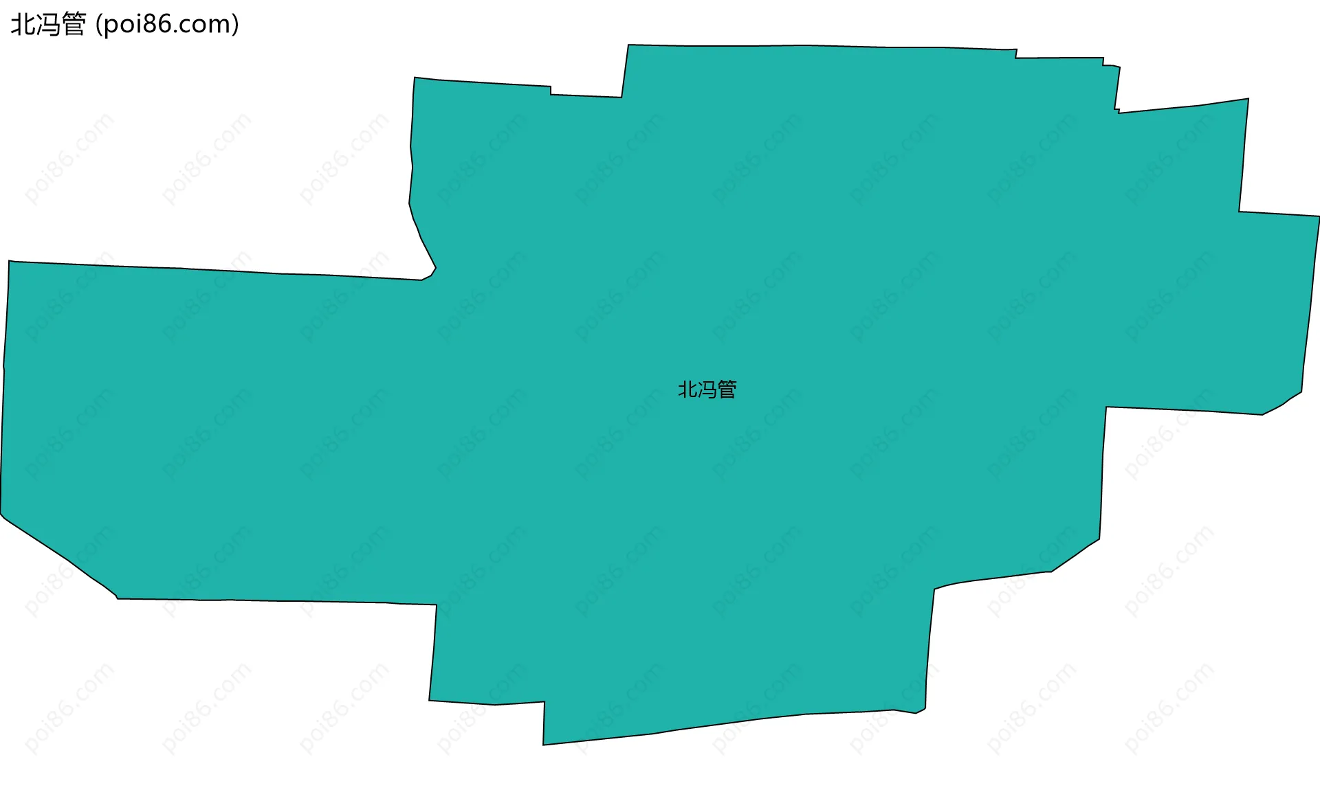 北冯管边界地图